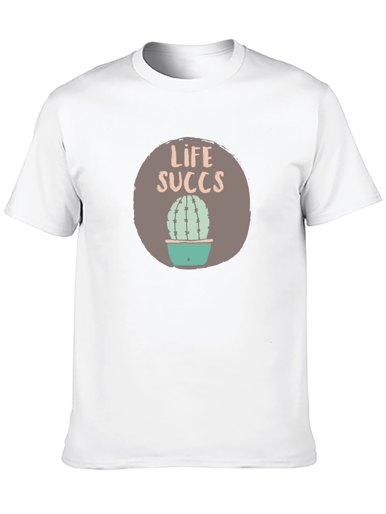 Life Succs Graphic Tee - Funny Cactus Shirt