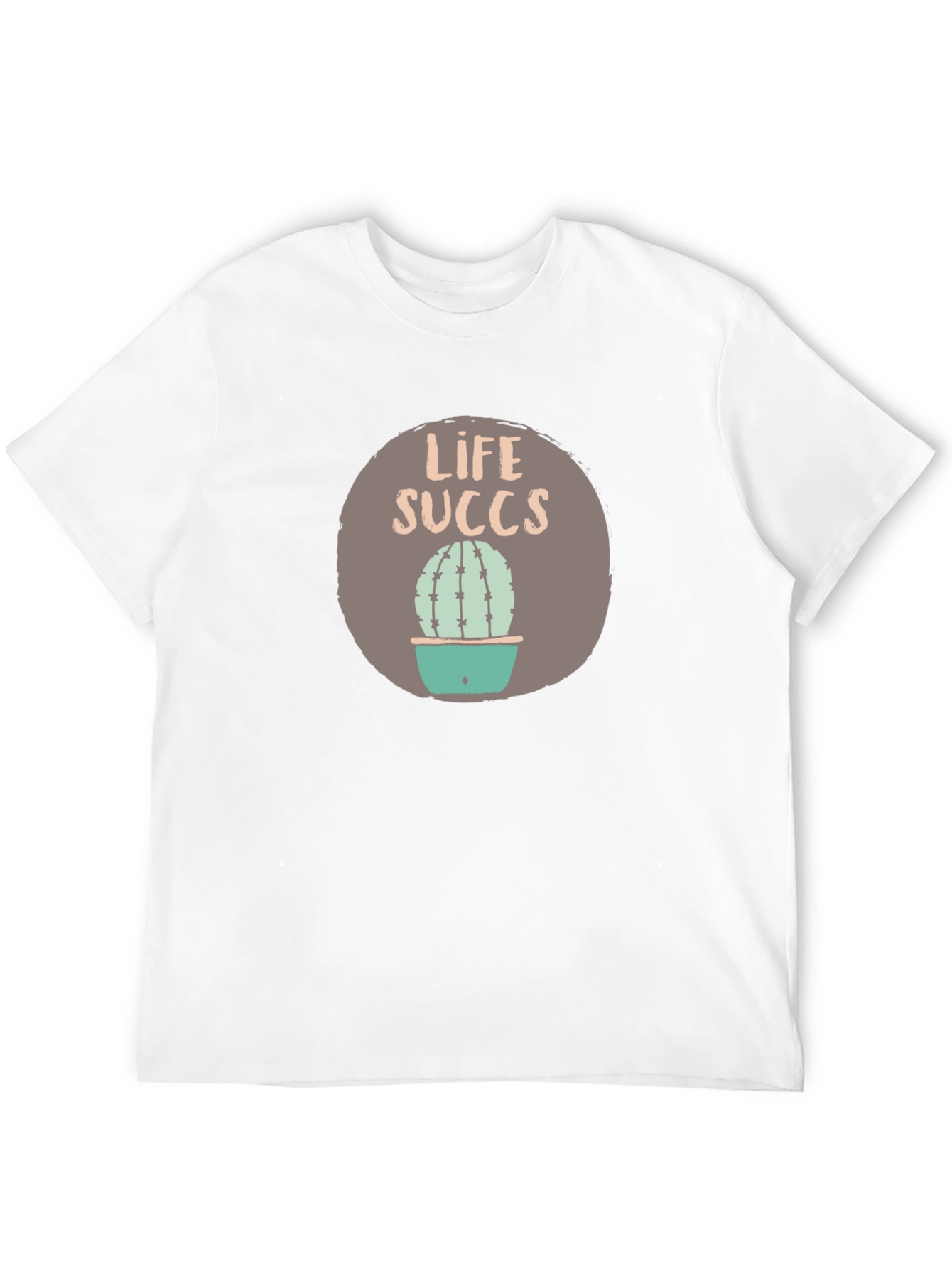 Life Succs Graphic Tee - Funny Cactus Shirt