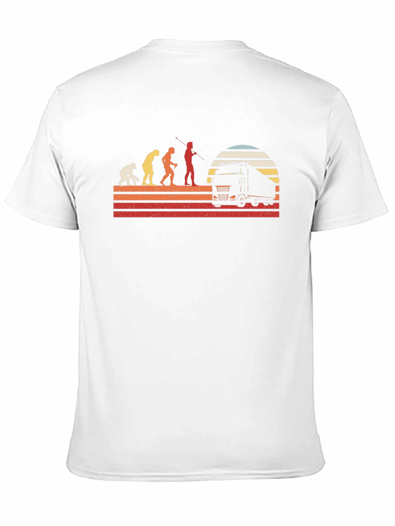 Truck Driver Evolution T-Shirt - Black