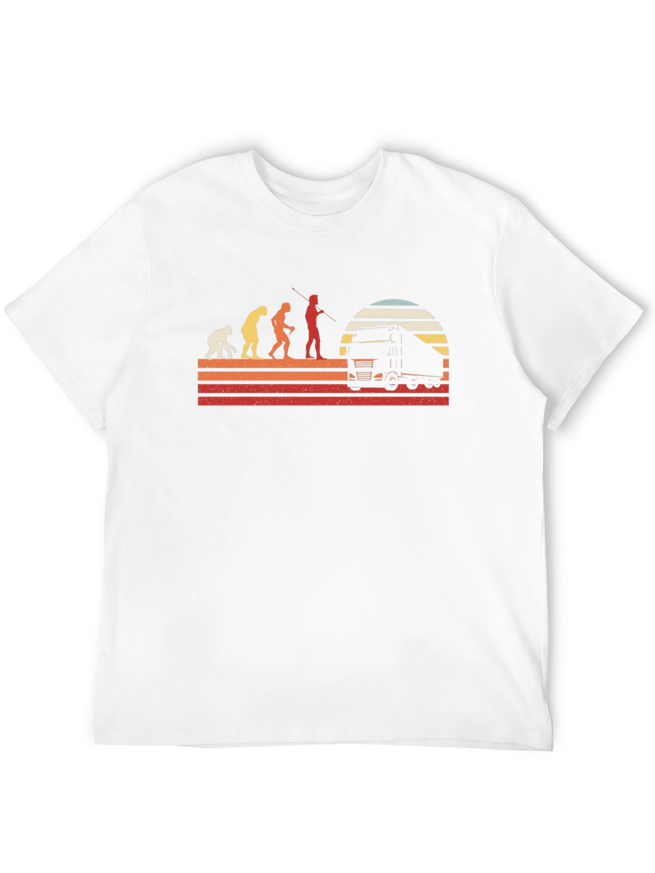 Truck Driver Evolution T-Shirt - Black