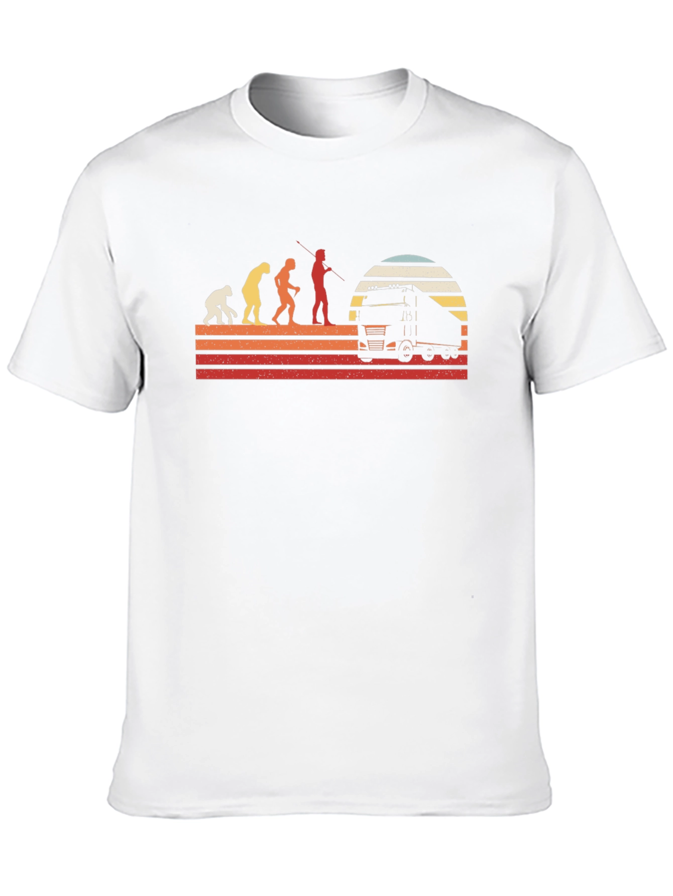 Truck Driver Evolution T-Shirt - Black