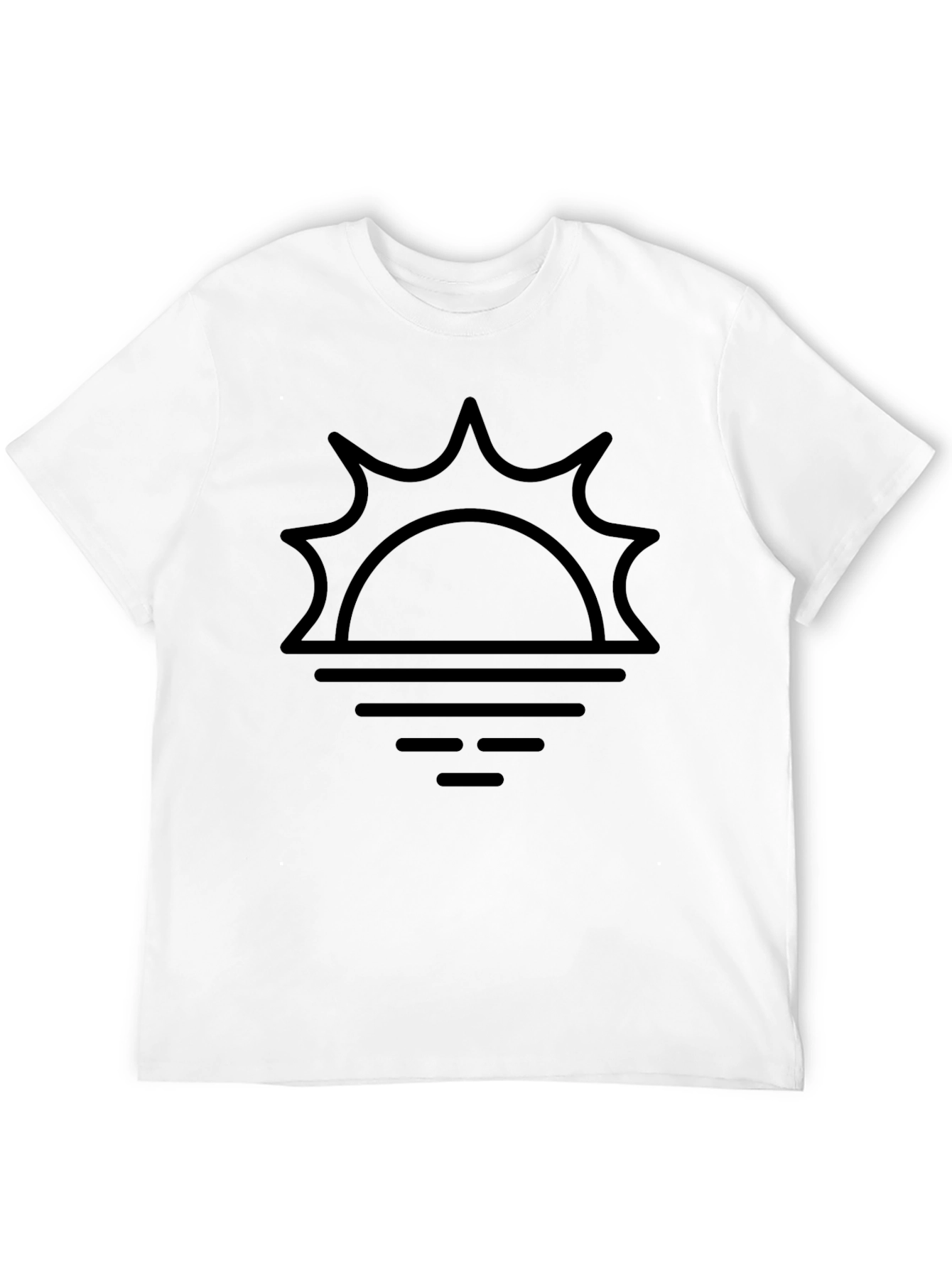 Sunset Graphic Tee - Black Stylish T-Shirt