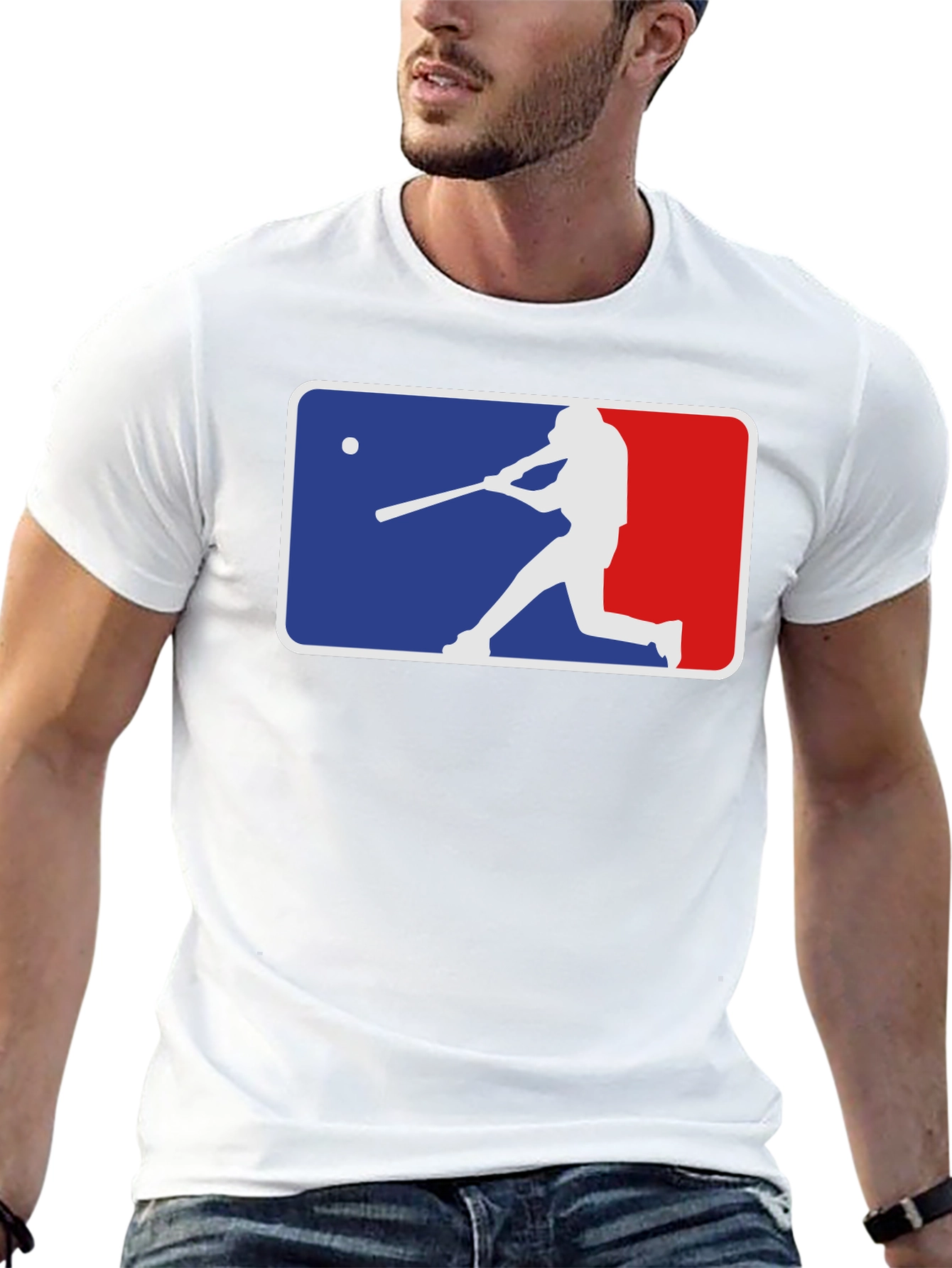 Baseball Silhouette Graphic Tee