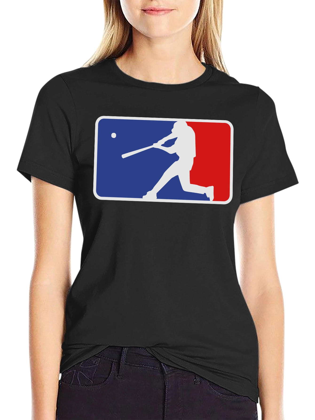 Baseball Silhouette Graphic Tee