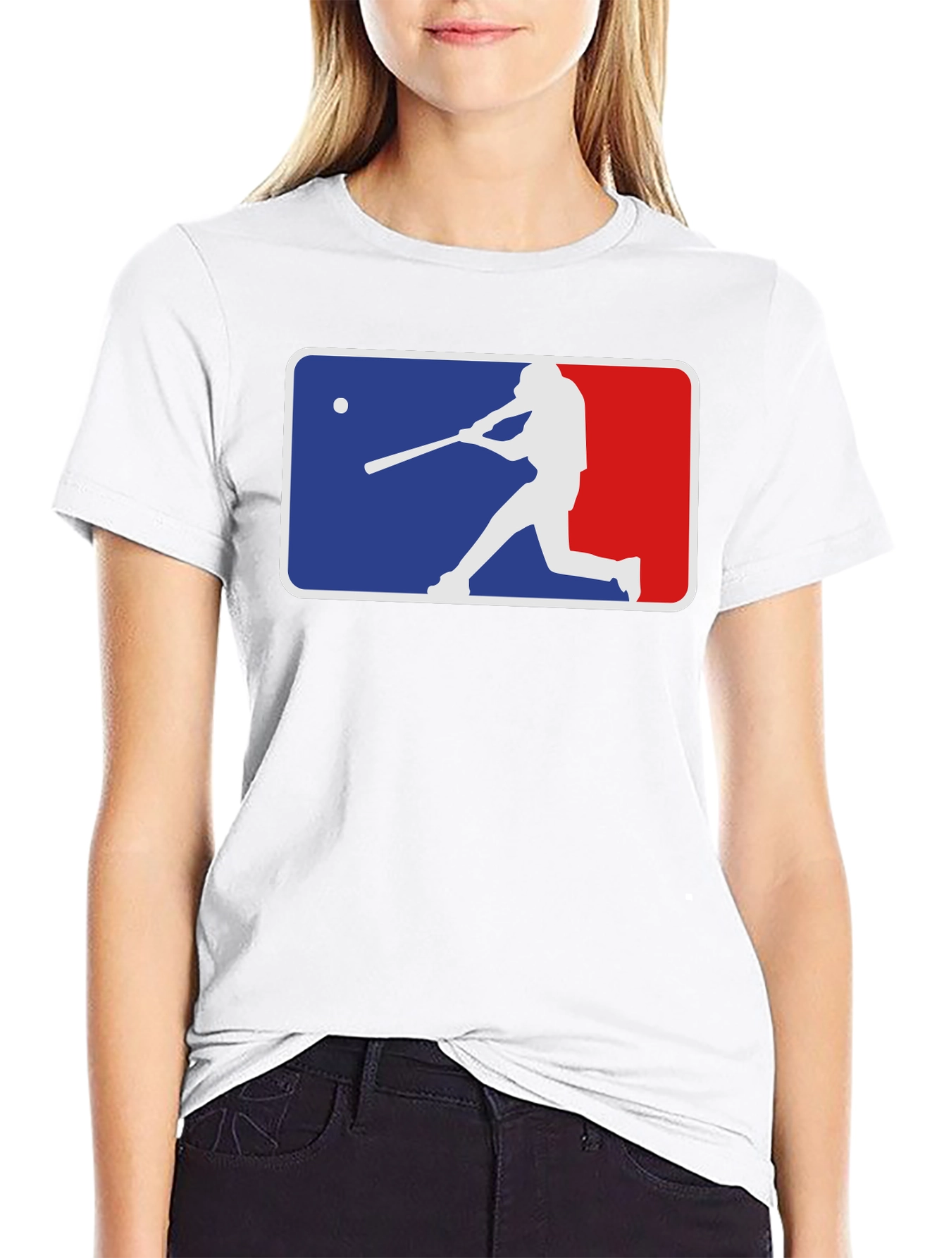 Baseball Silhouette Graphic Tee