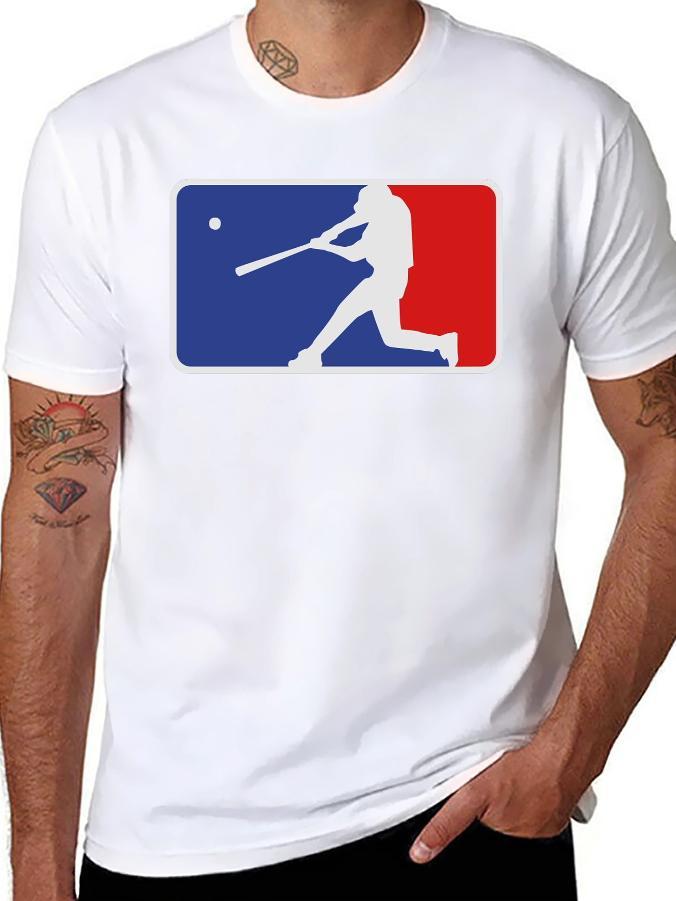 Baseball Silhouette Graphic Tee