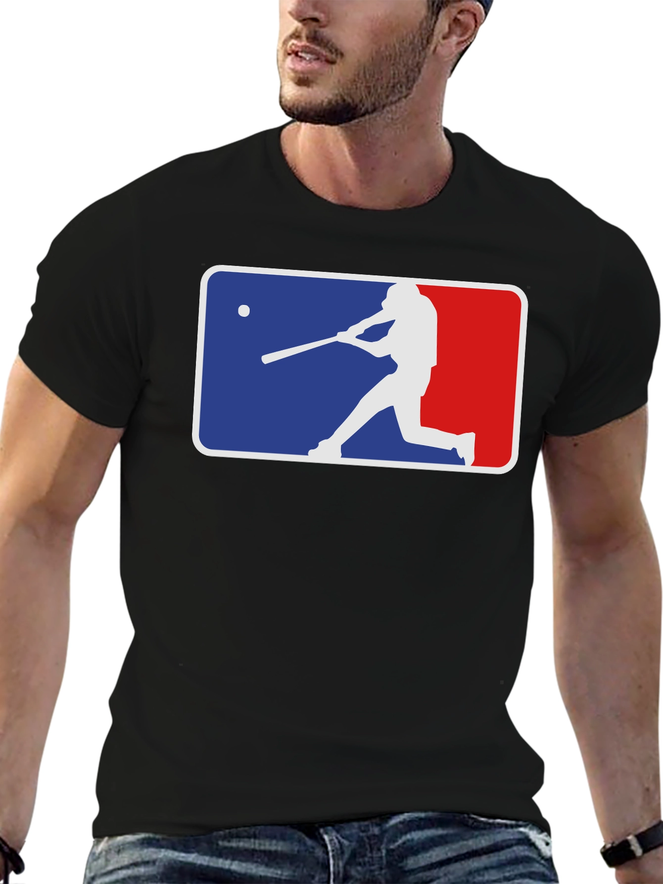 Baseball Silhouette Graphic Tee
