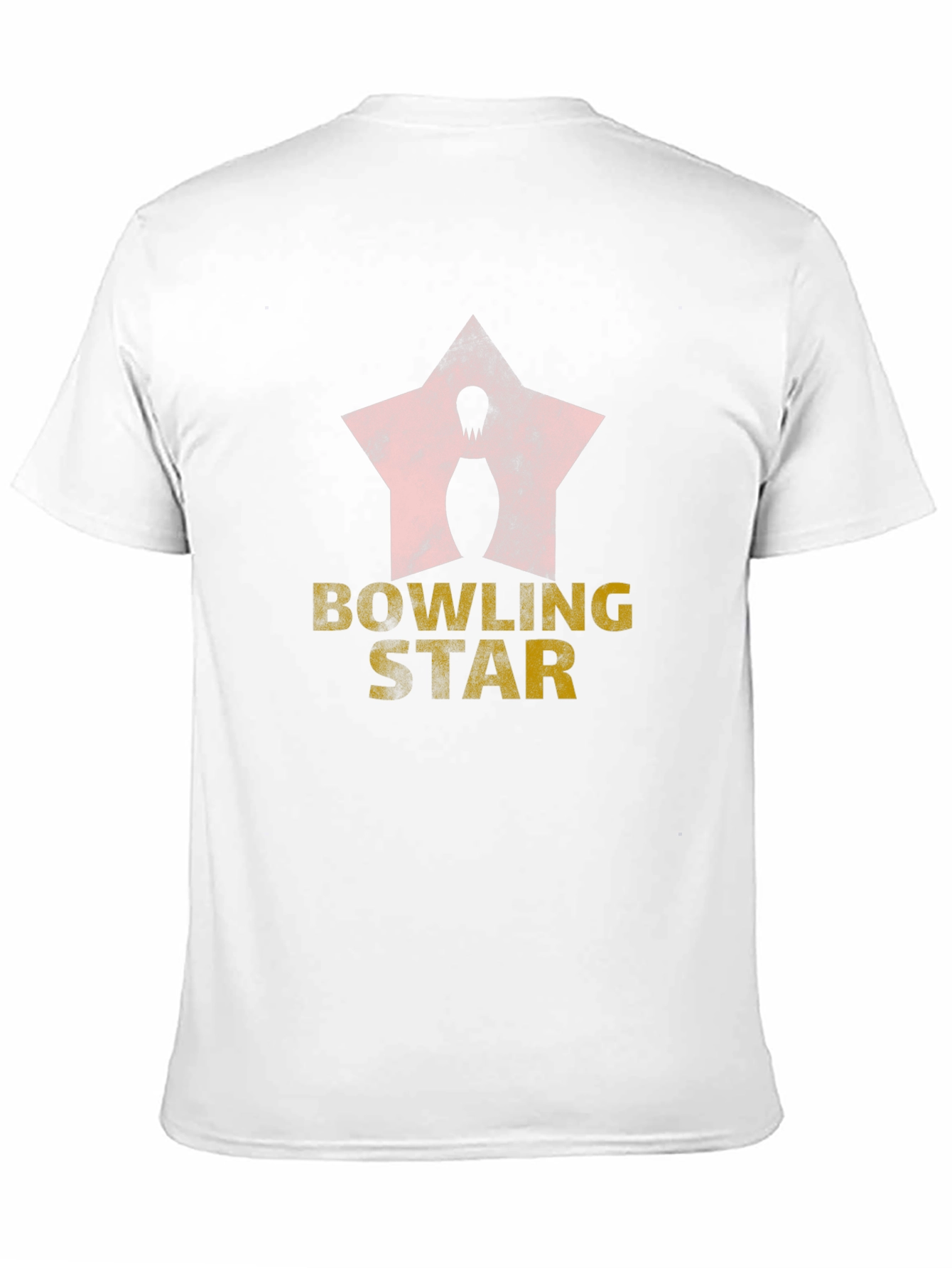 Bowling Star Graphic Tee - Black Cotton Blend