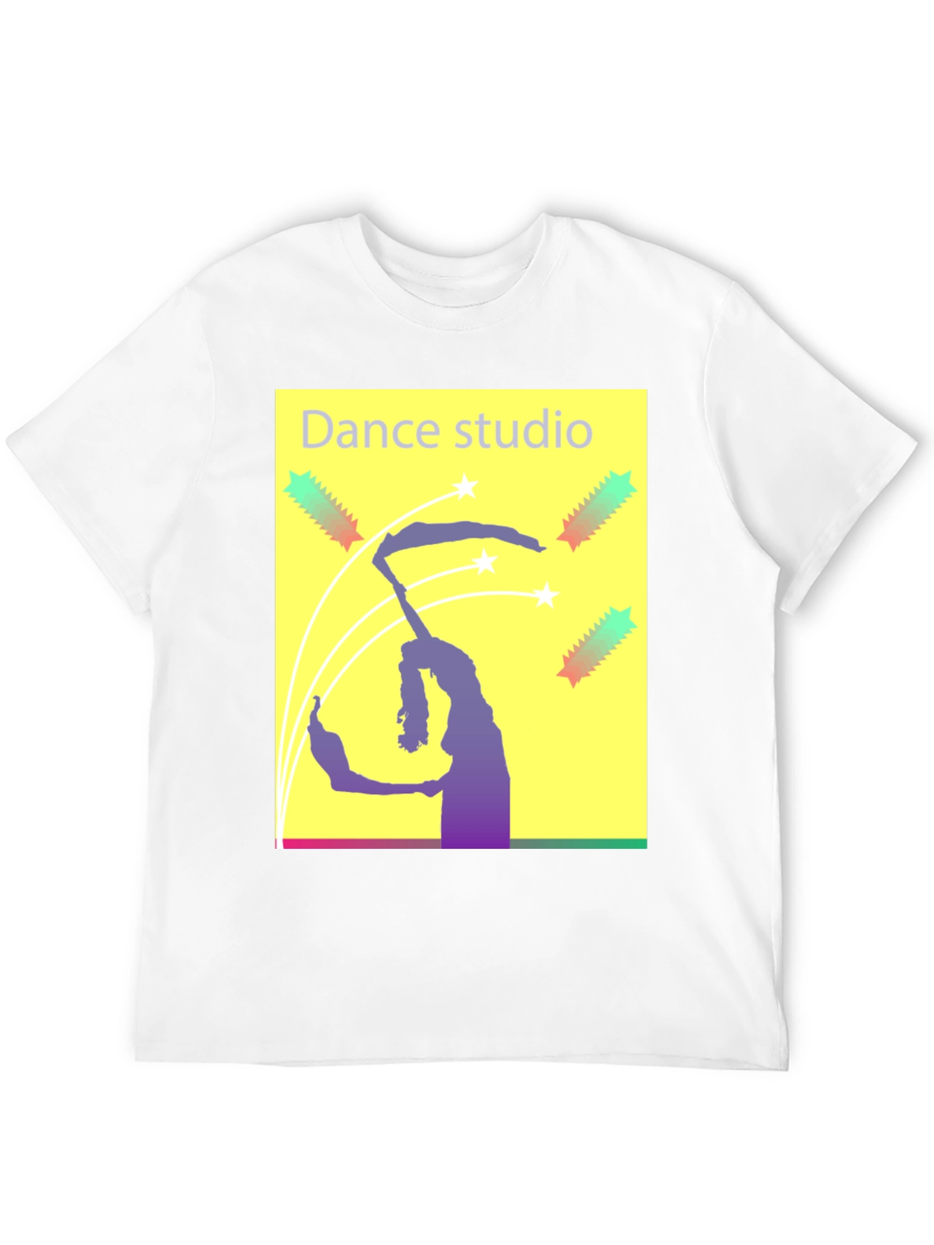 Dance Studio Graphic Tee - Black Cotton T-Shirt