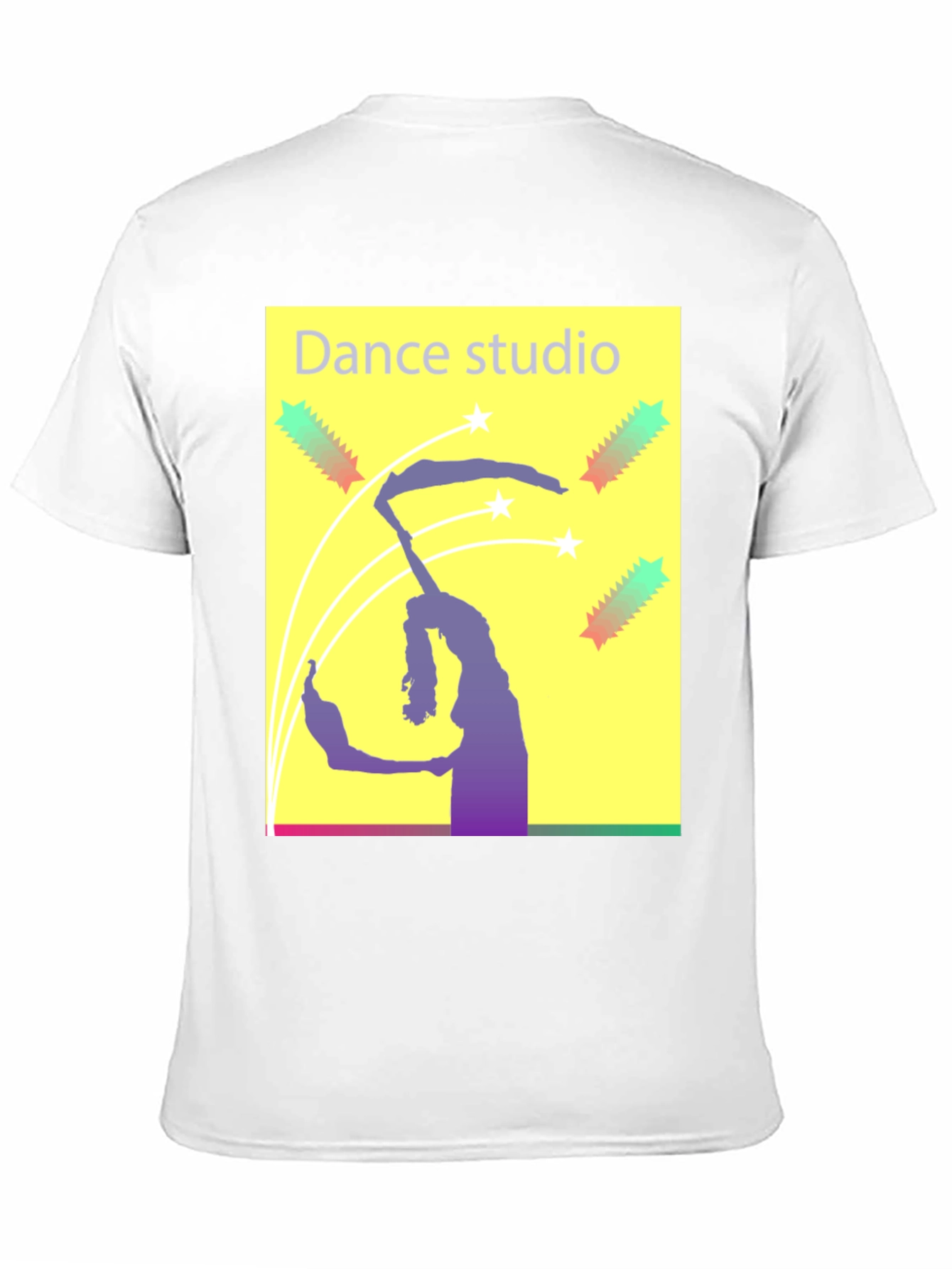 Dance Studio Graphic Tee - Black Cotton T-Shirt