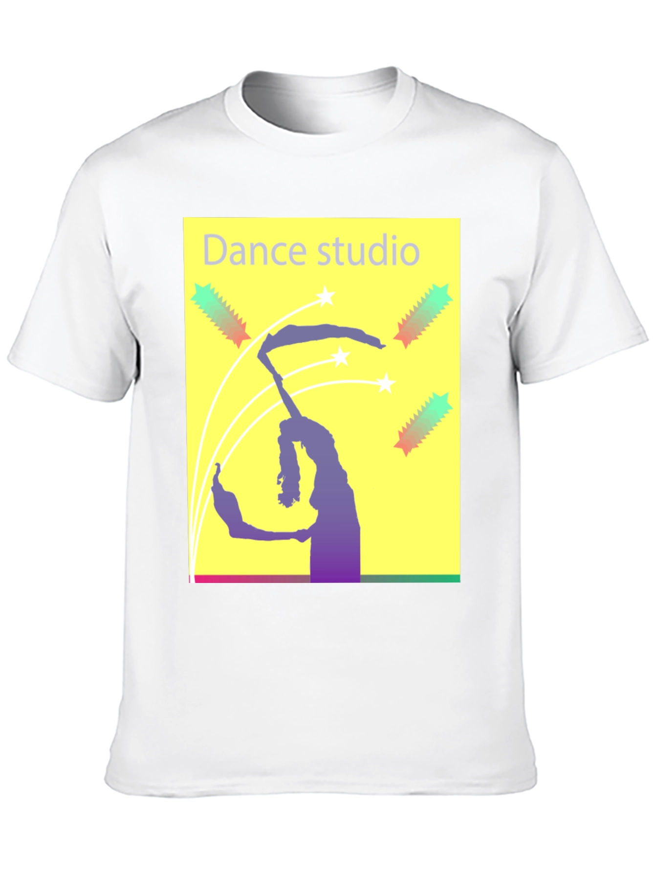 Dance Studio Graphic Tee - Black Cotton T-Shirt