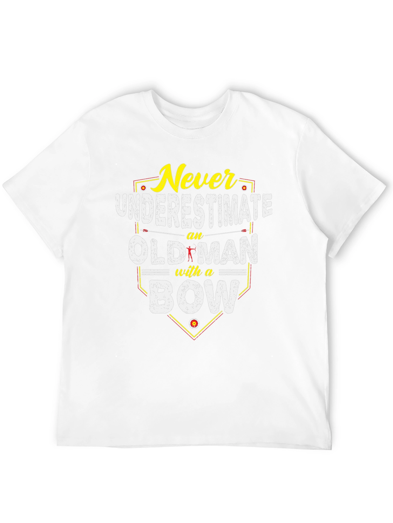 Never Underestimate an Old Man with a Bow T-Shirt