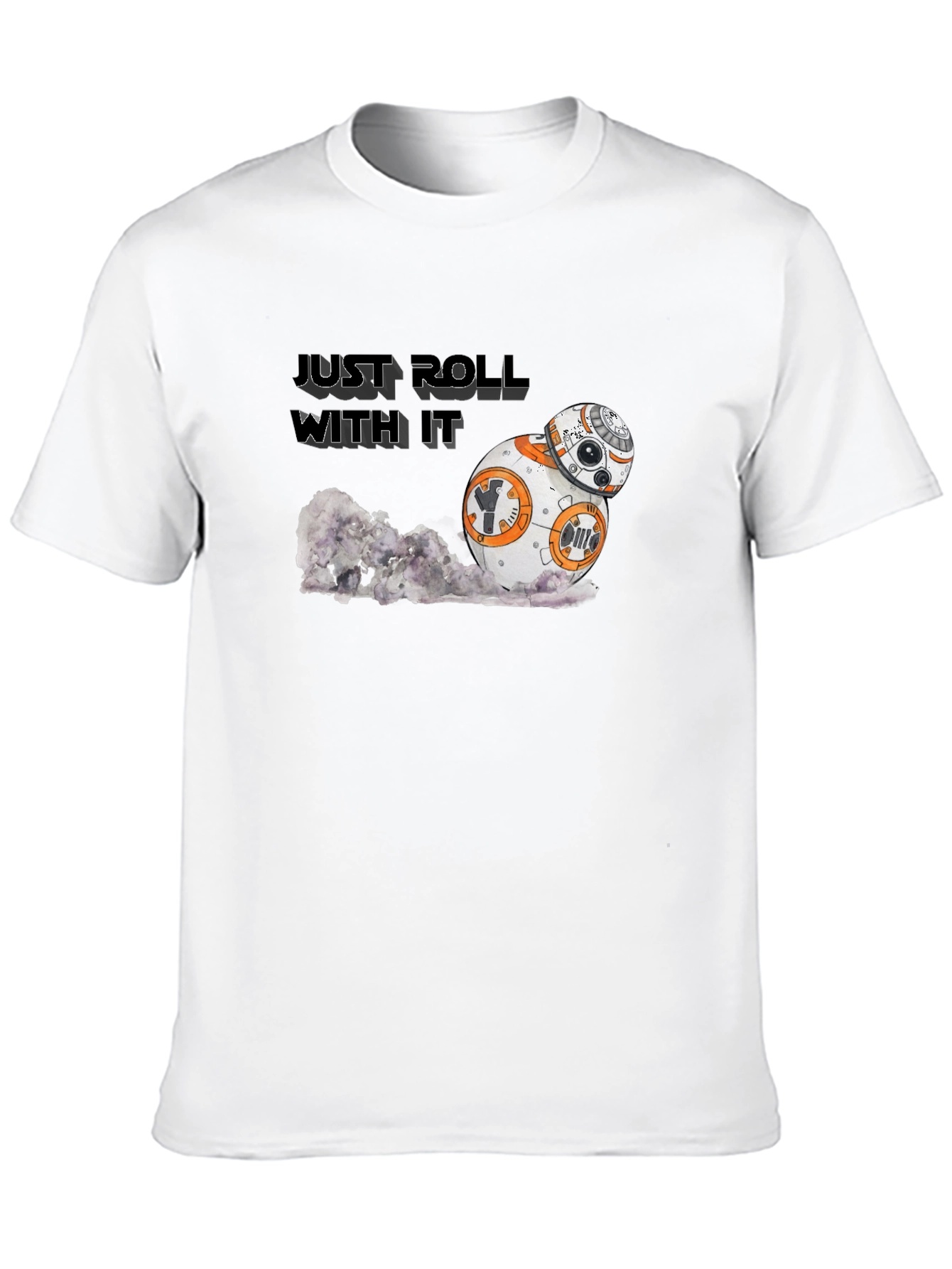 Just Roll With It Star Wars BB-8 Black T-Shirt