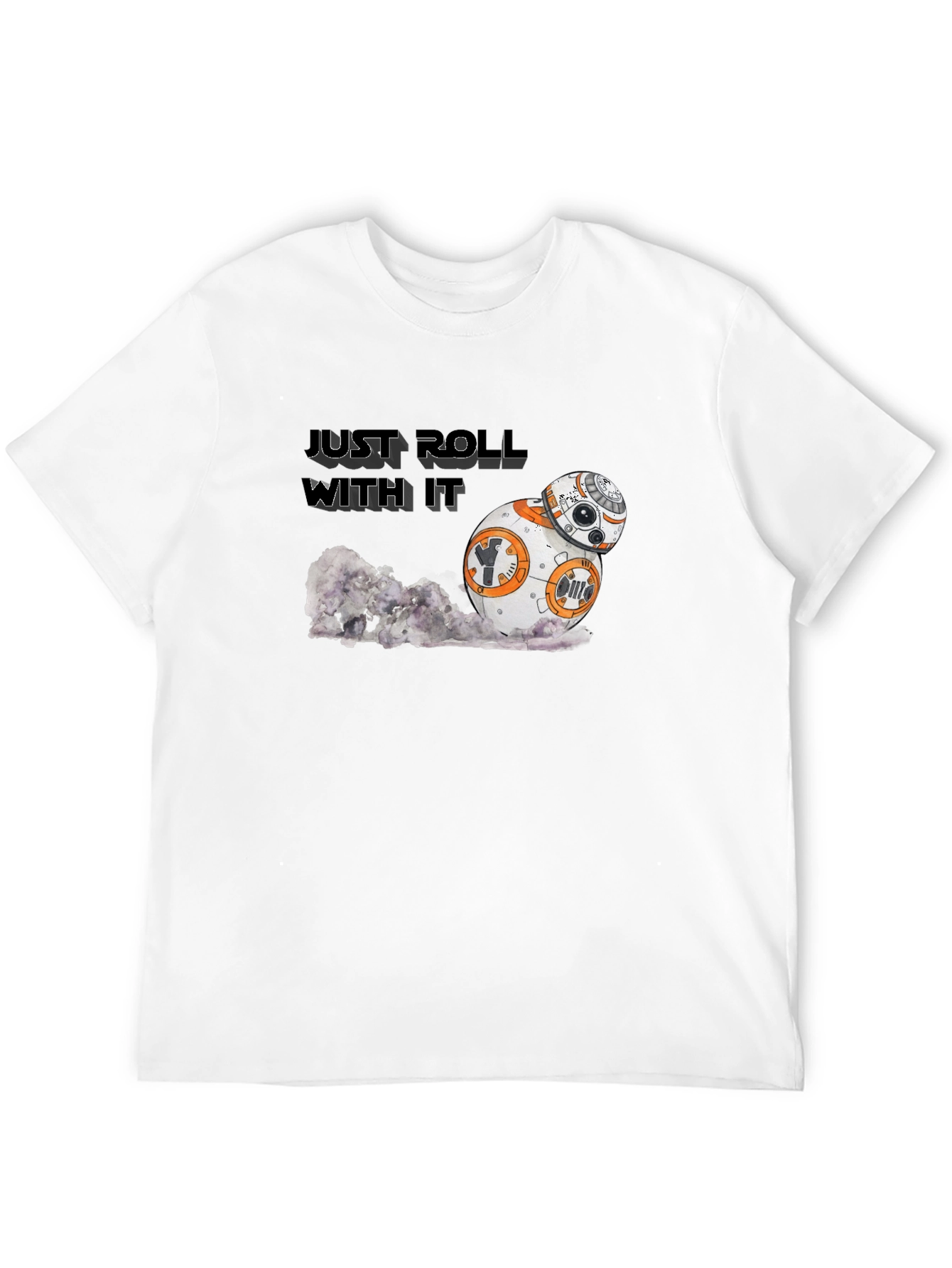 Just Roll With It Star Wars BB-8 Black T-Shirt