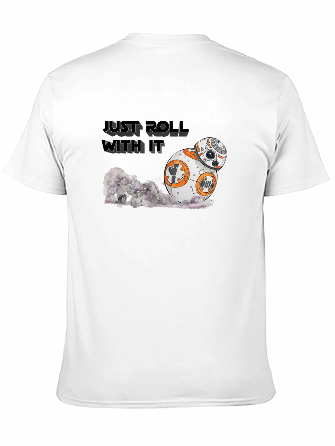 Just Roll With It Star Wars BB-8 Black T-Shirt
