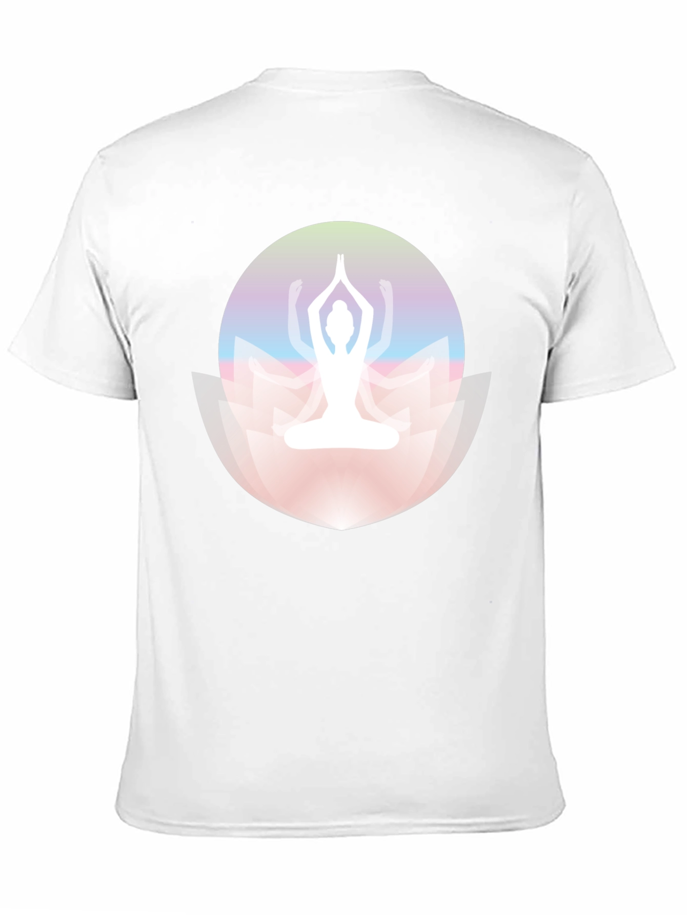 Yoga Lotus Graphic Black Tee