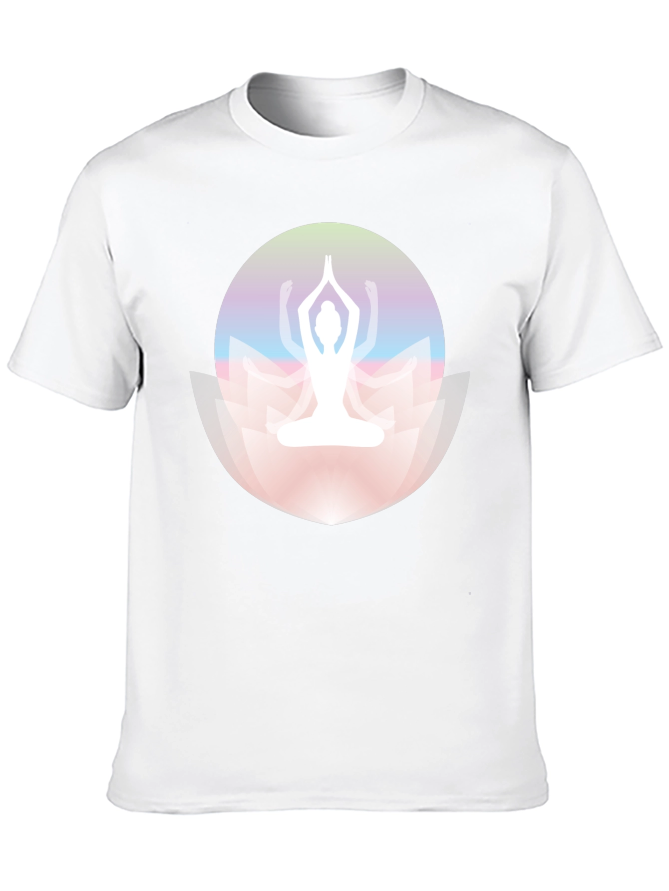 Yoga Lotus Graphic Black Tee