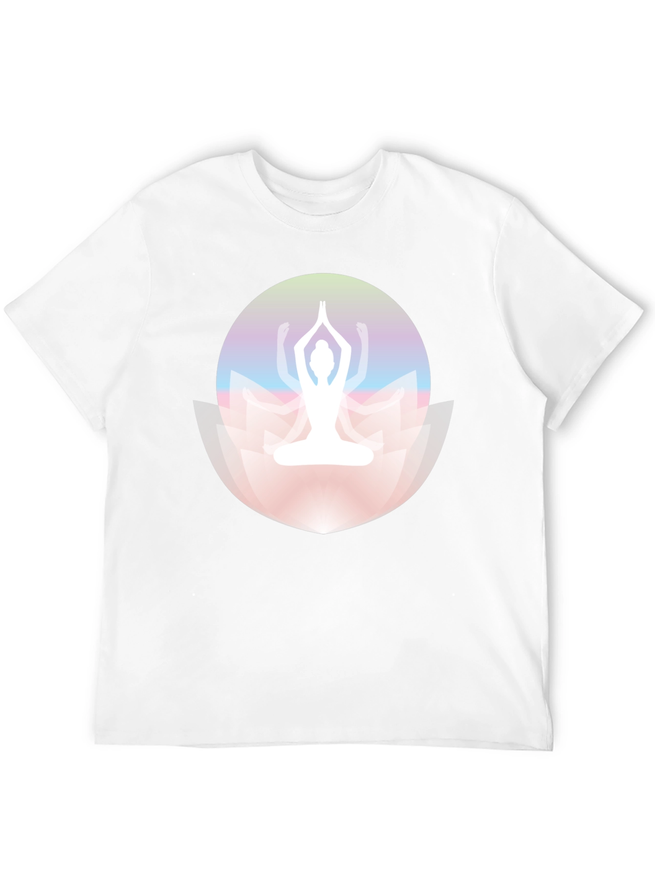 Yoga Lotus Graphic Black Tee