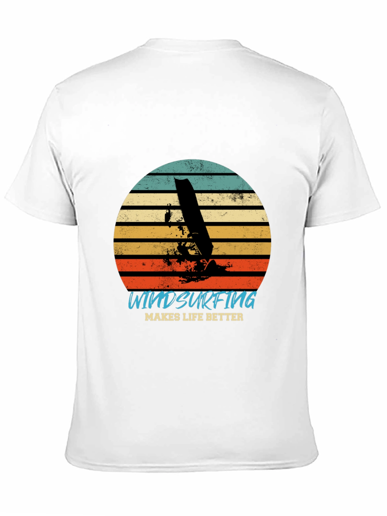 Retro Windsurfing T-Shirt: Makes Life Better Tee