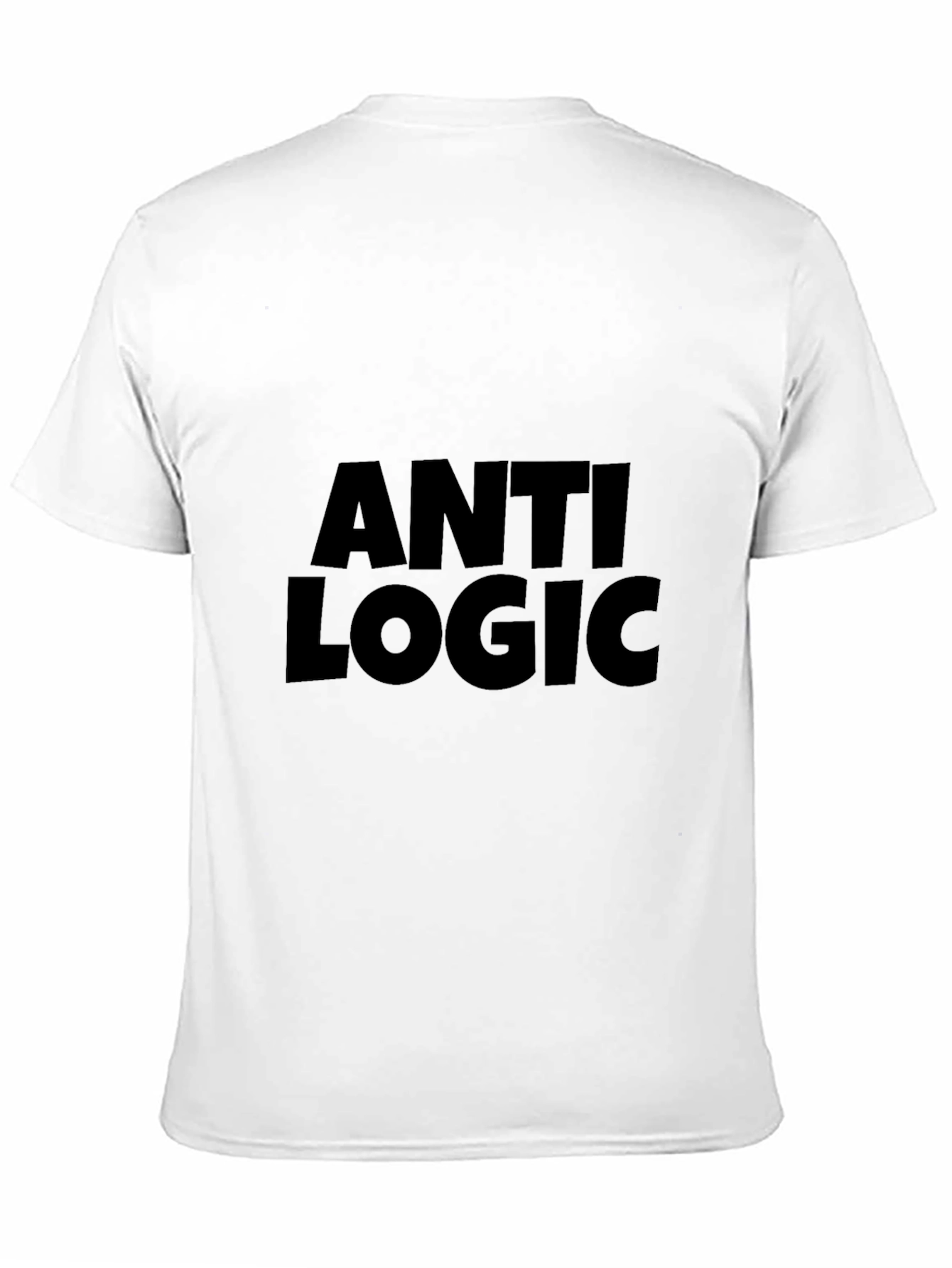 Anti Logic Black T-Shirt - Bold Statement Tee