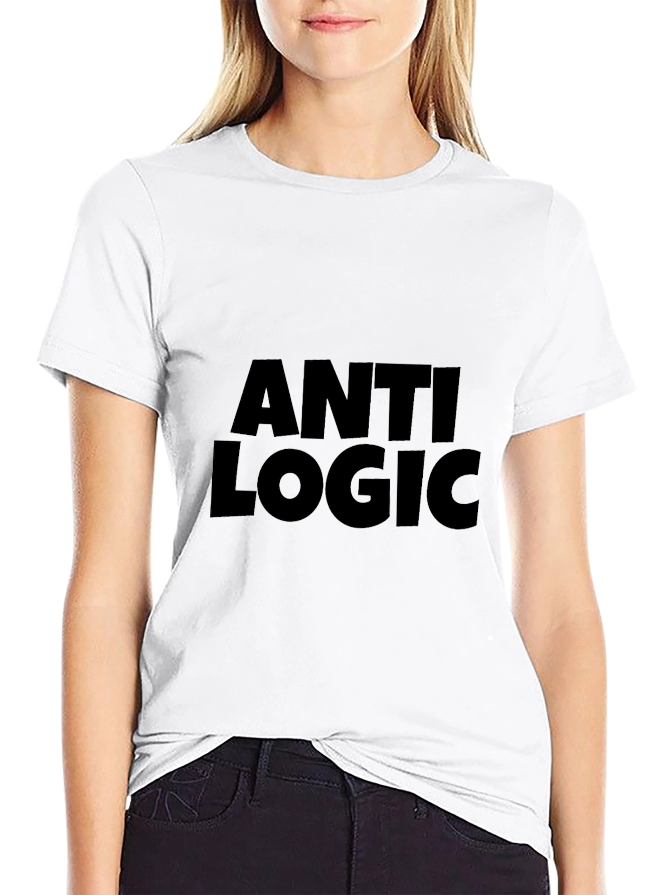 Anti Logic Black T-Shirt - Bold Statement Tee