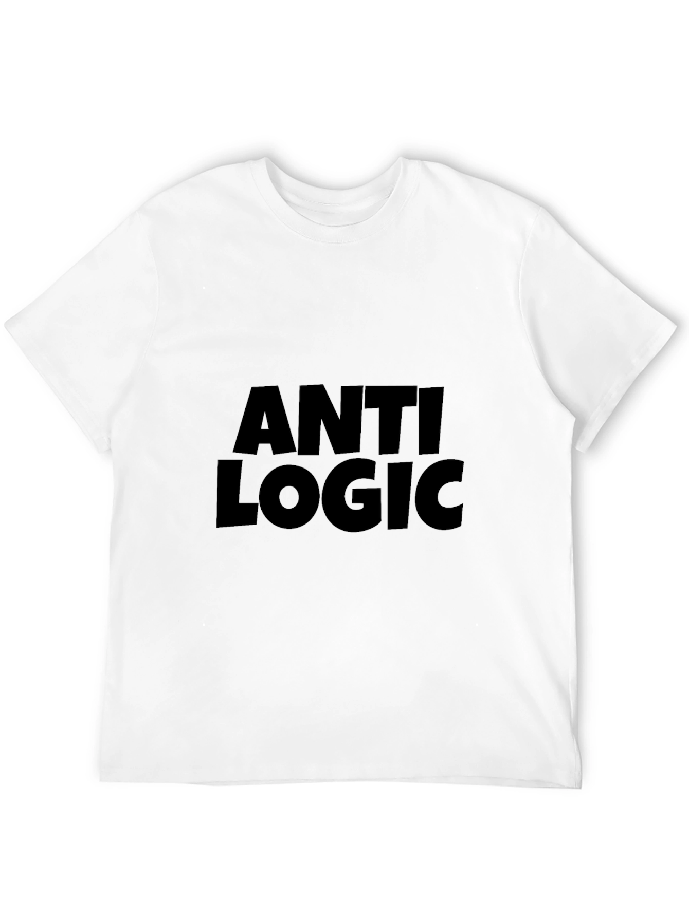 Anti Logic Black T-Shirt - Bold Statement Tee