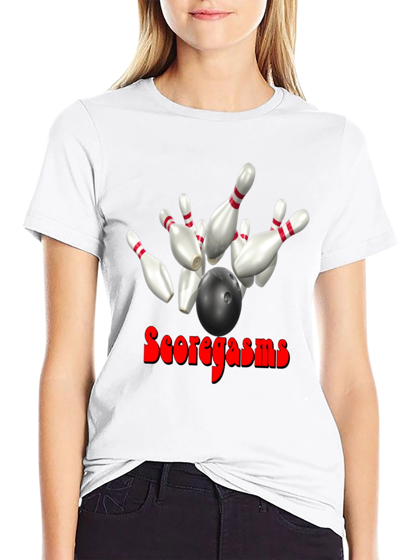 Scoregasms Bowling T-Shirt: Strike King