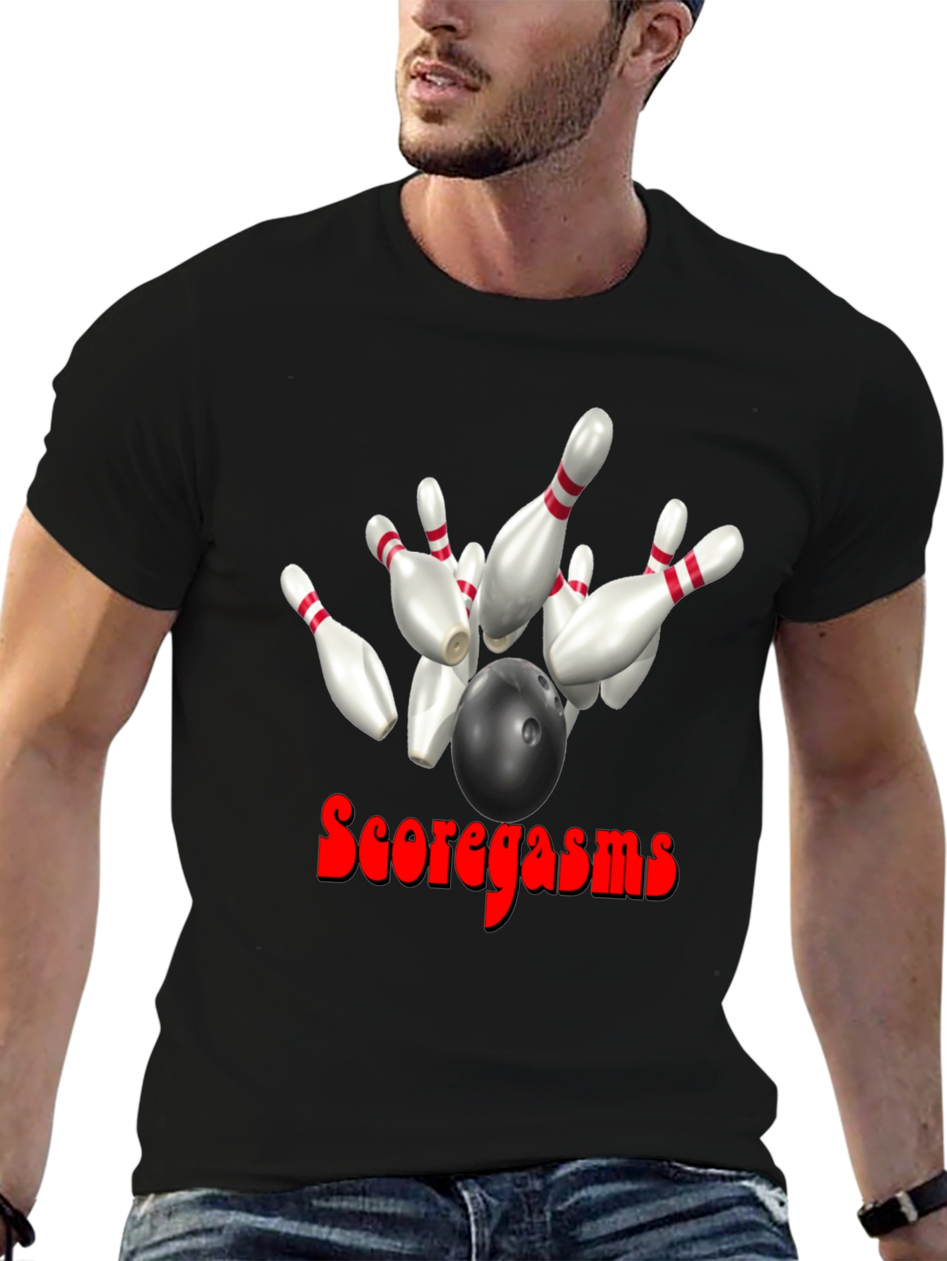 Scoregasms Bowling T-Shirt: Strike King