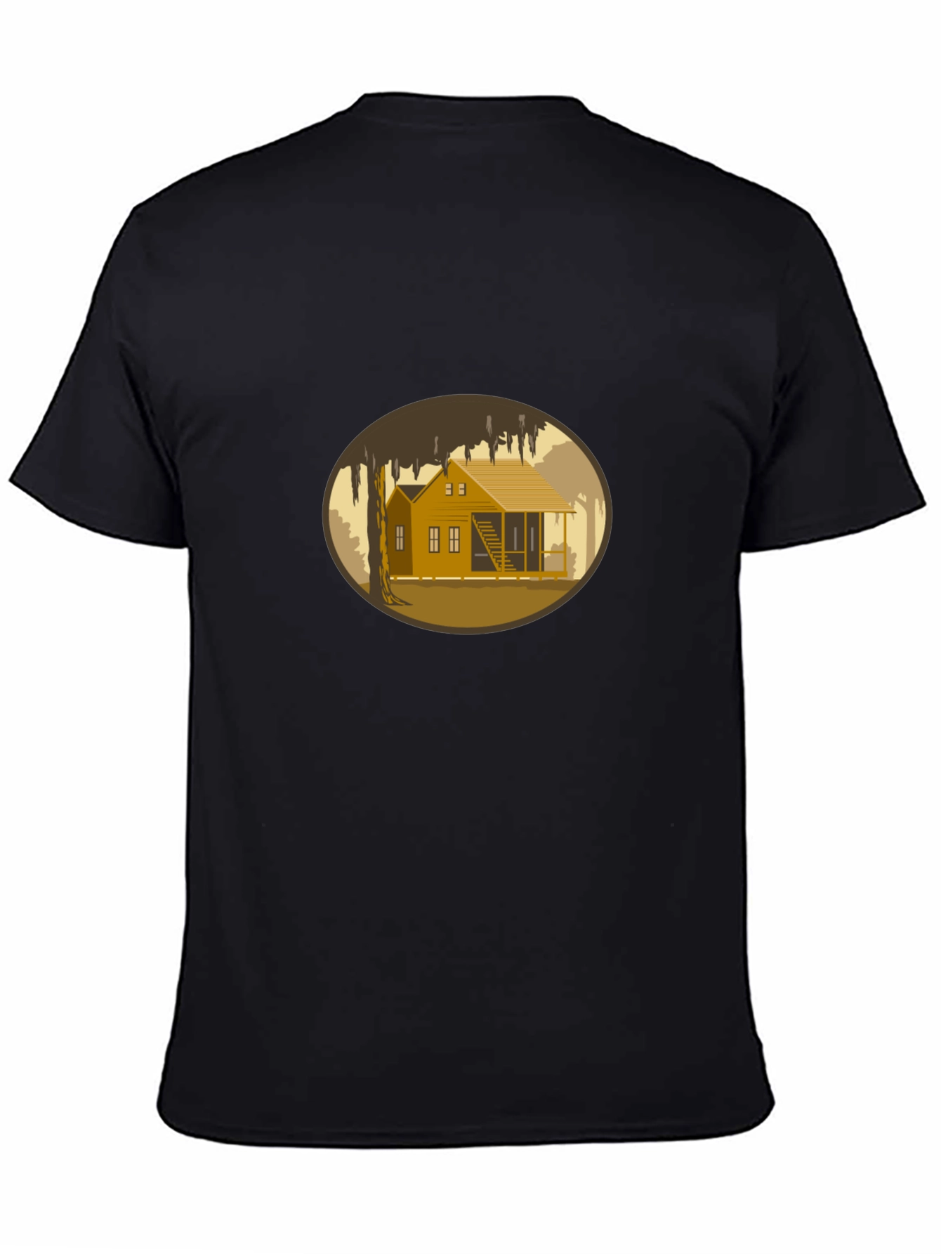 Bayou Cabin Graphic Tee - Black