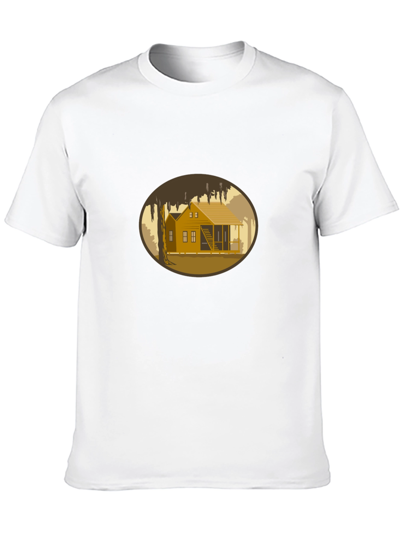 Bayou Cabin Graphic Tee - Black