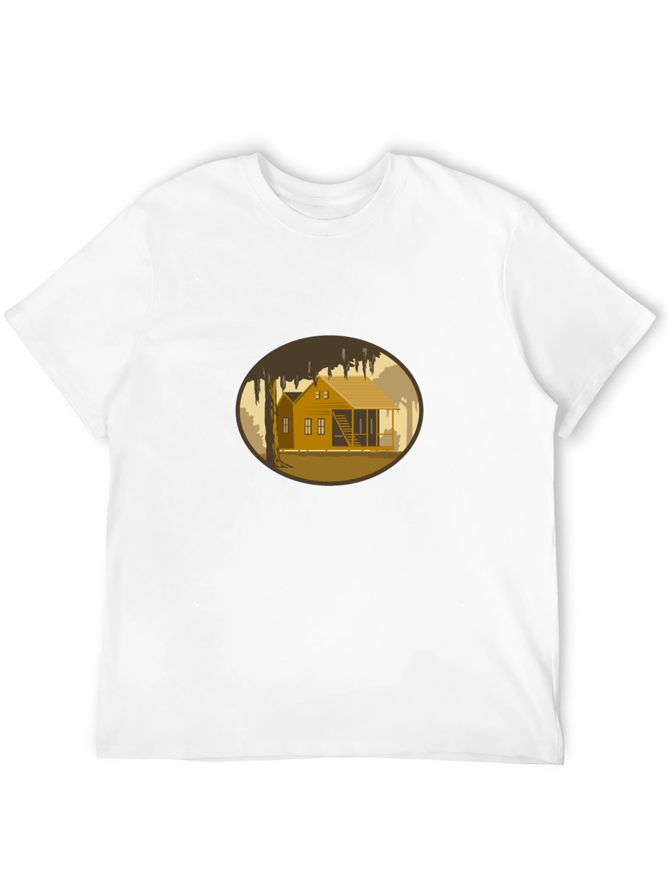 Bayou Cabin Graphic Tee - Black