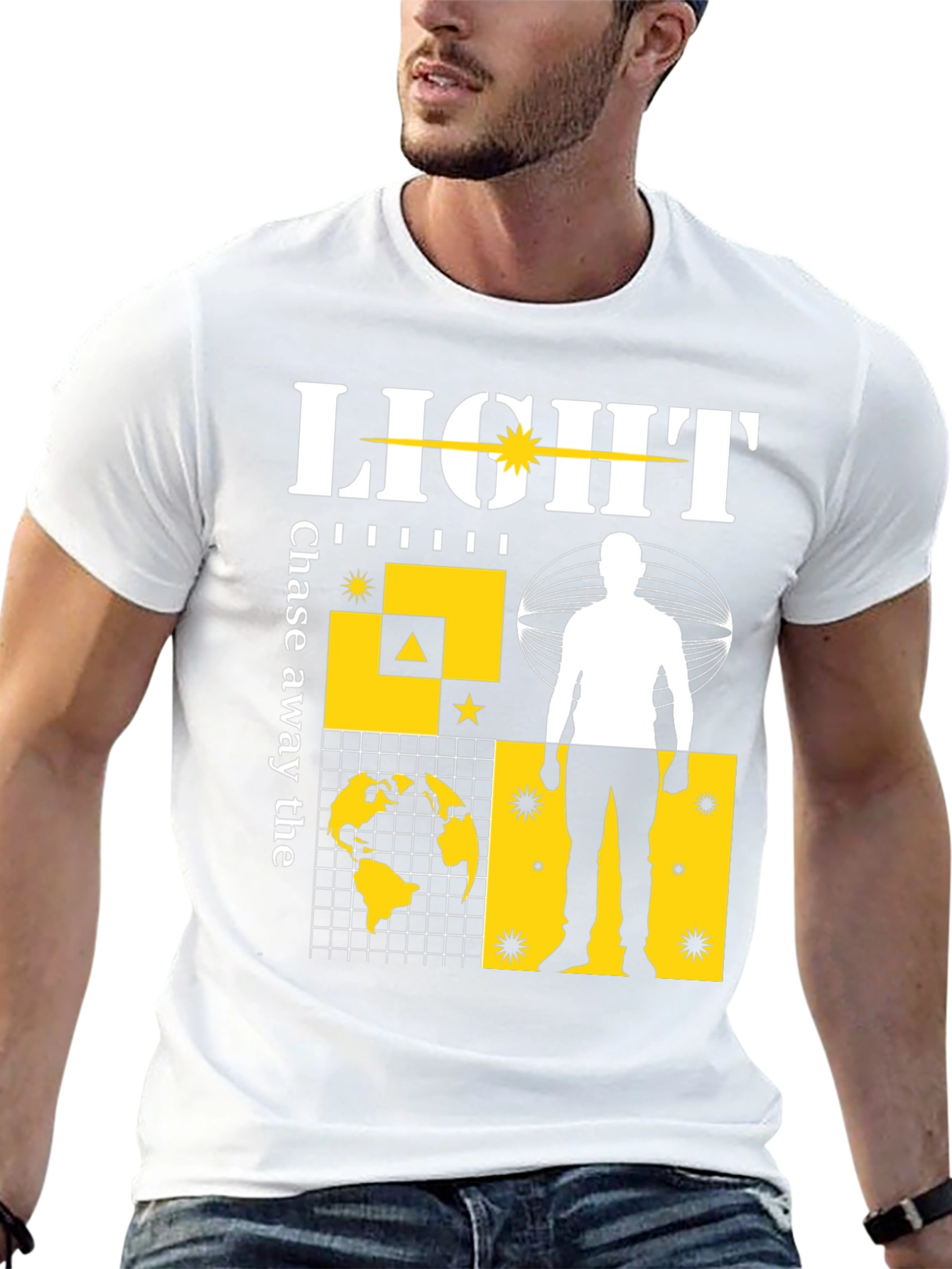 Light Chase Away Graphic Print Tee