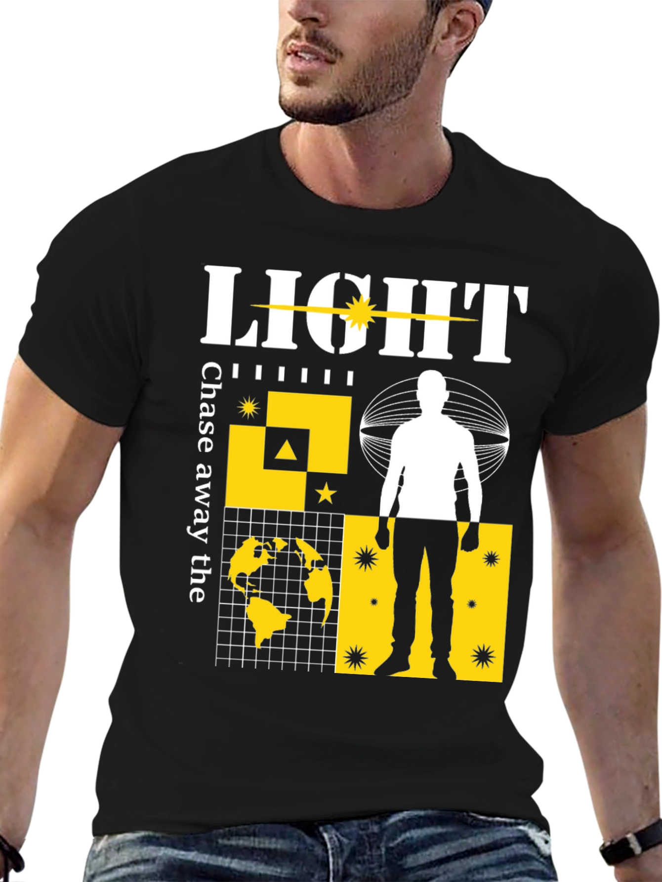 Light Chase Away Graphic Print Tee
