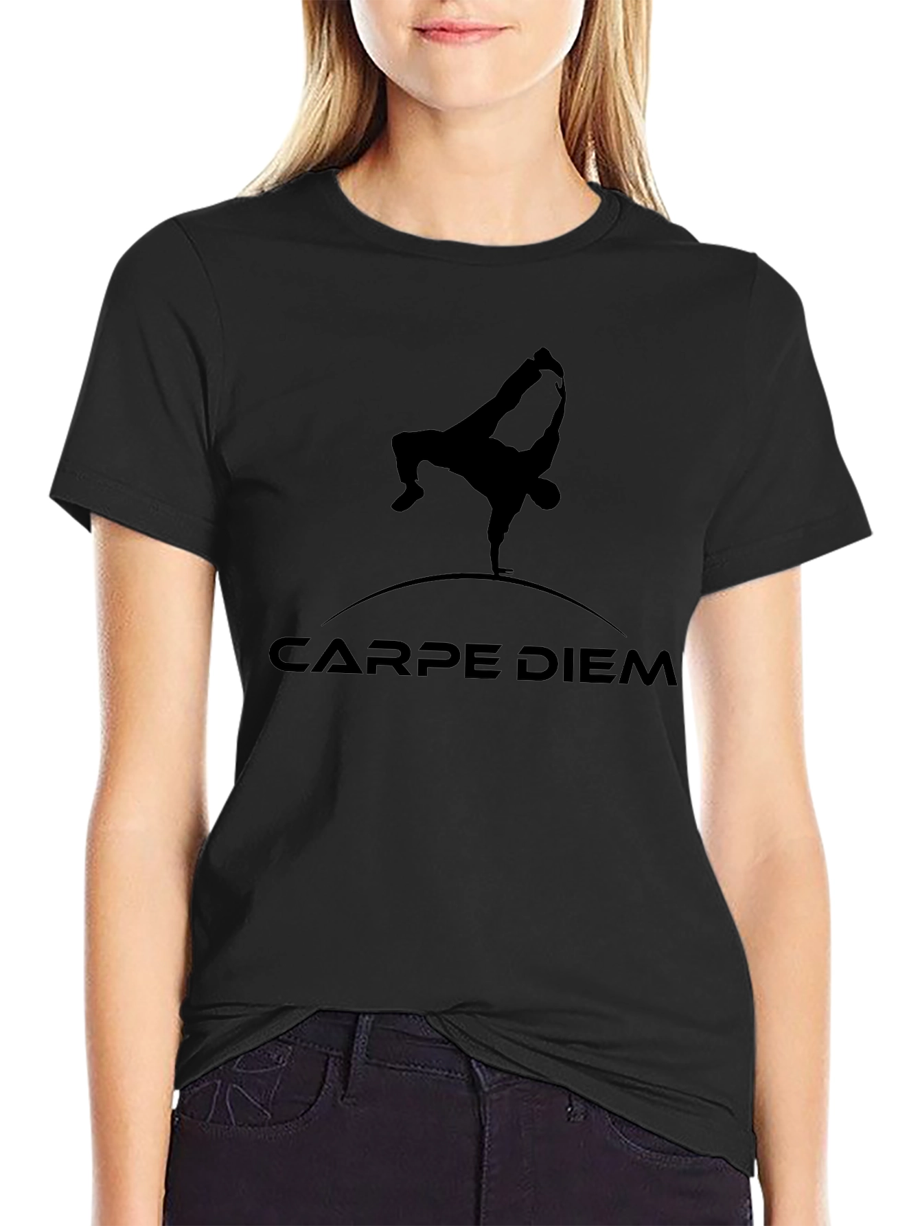 Carpe Diem Black Graphic Tee