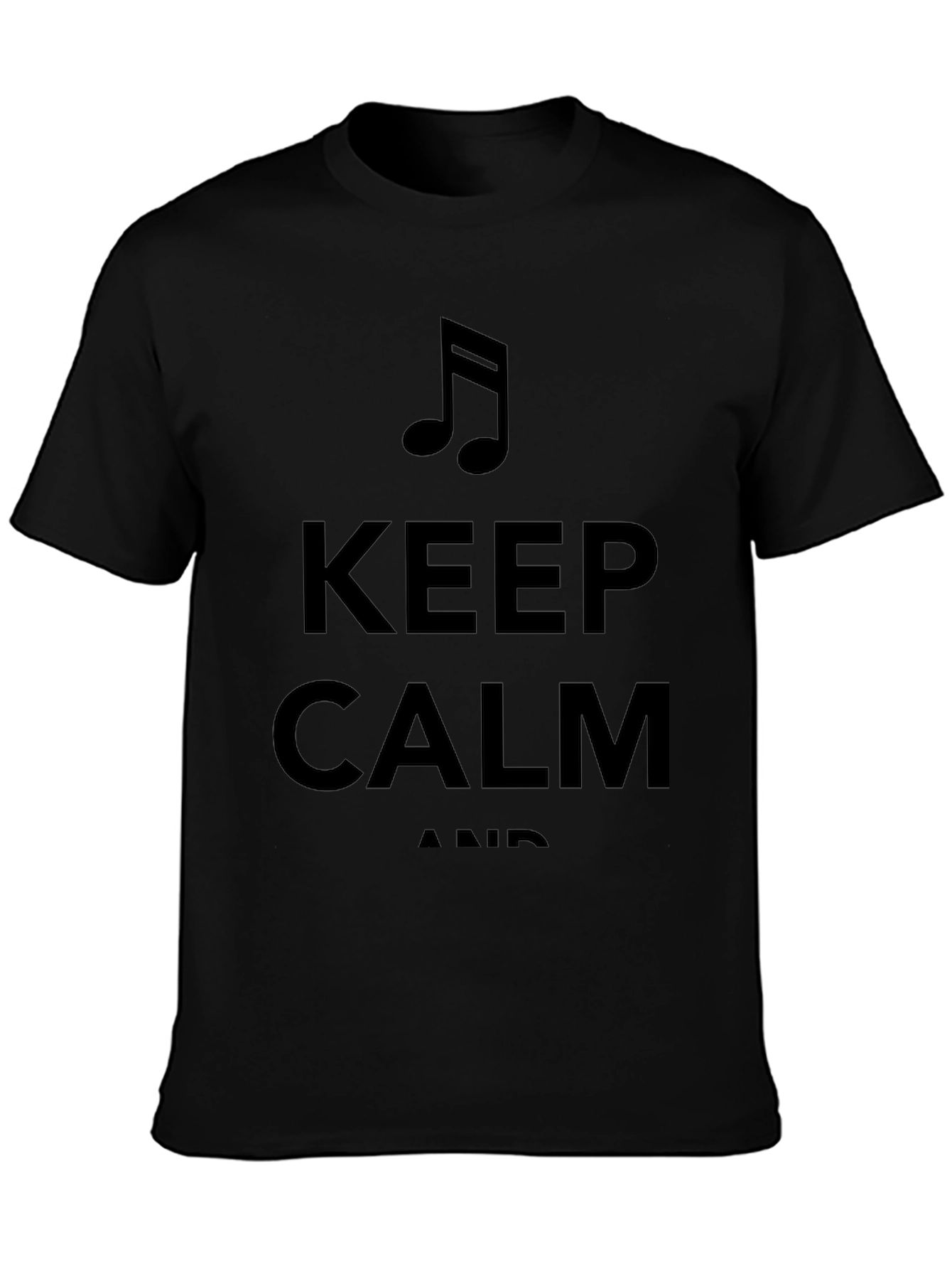 Keep Calm Music Note Graphic T-Shirt