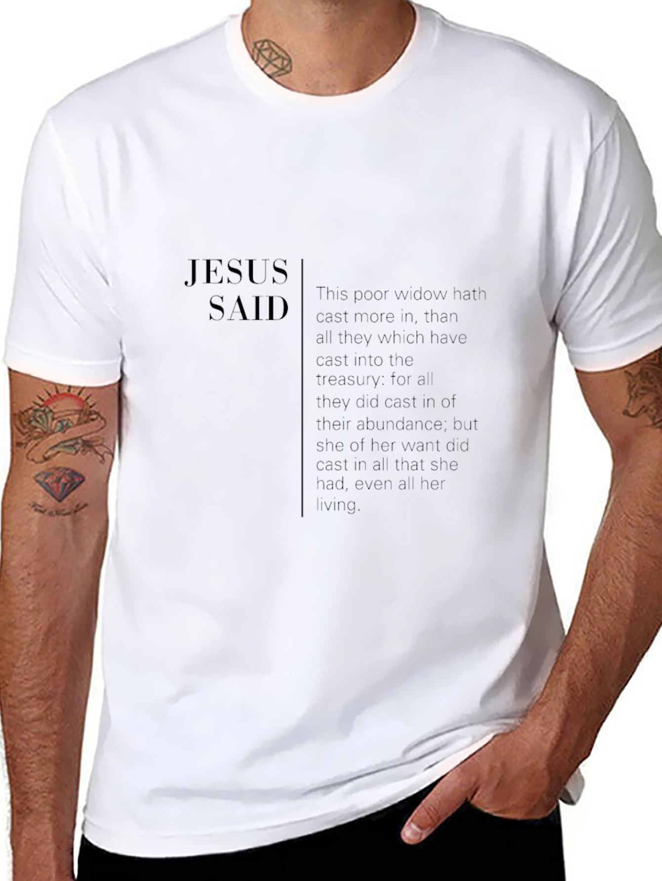 Jesus Said Black T-Shirt