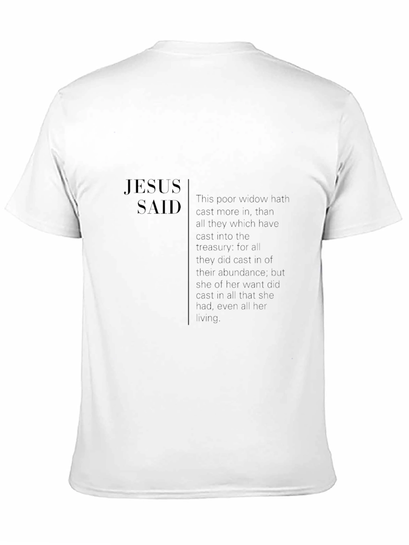 Jesus Said Black T-Shirt