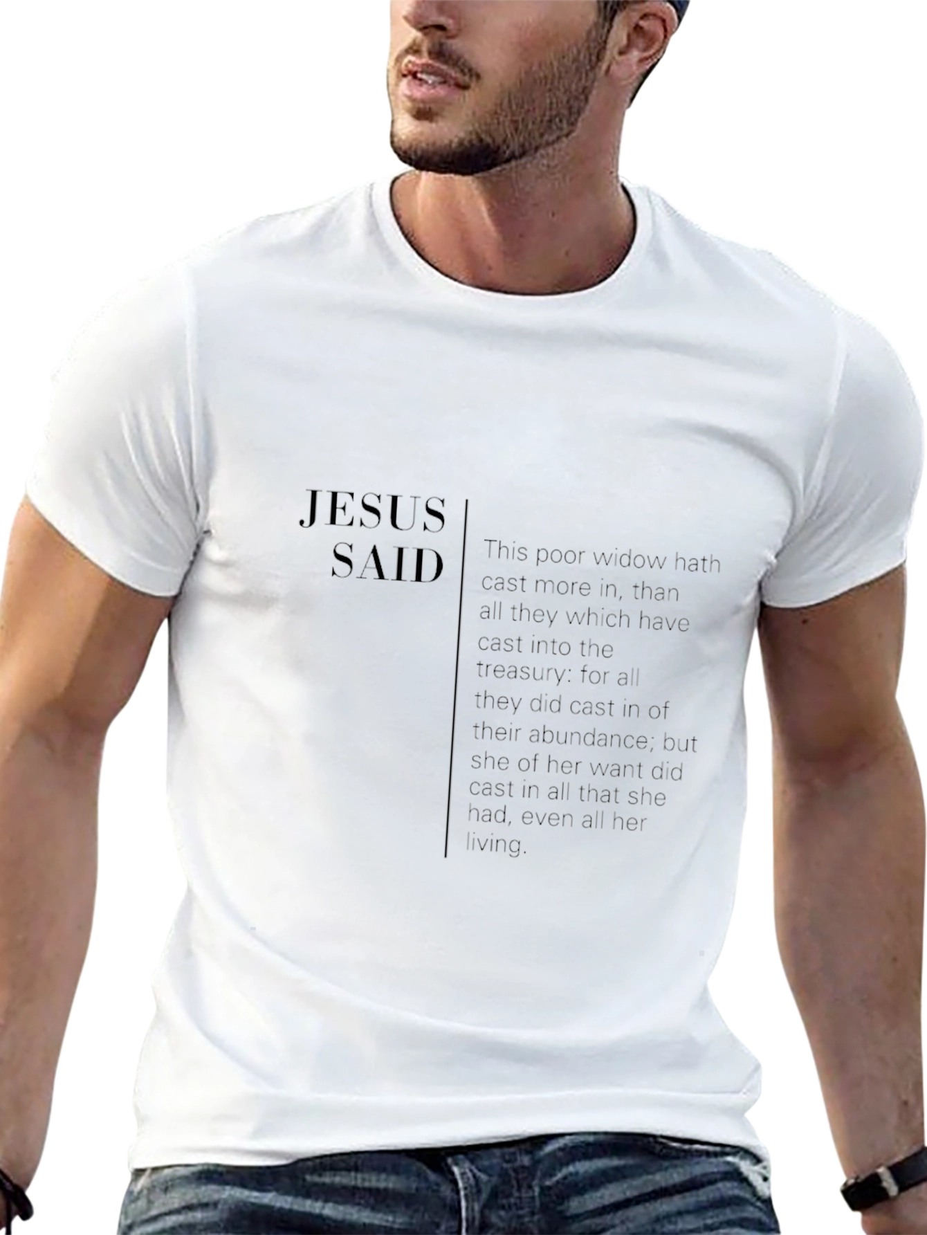 Jesus Said Black T-Shirt