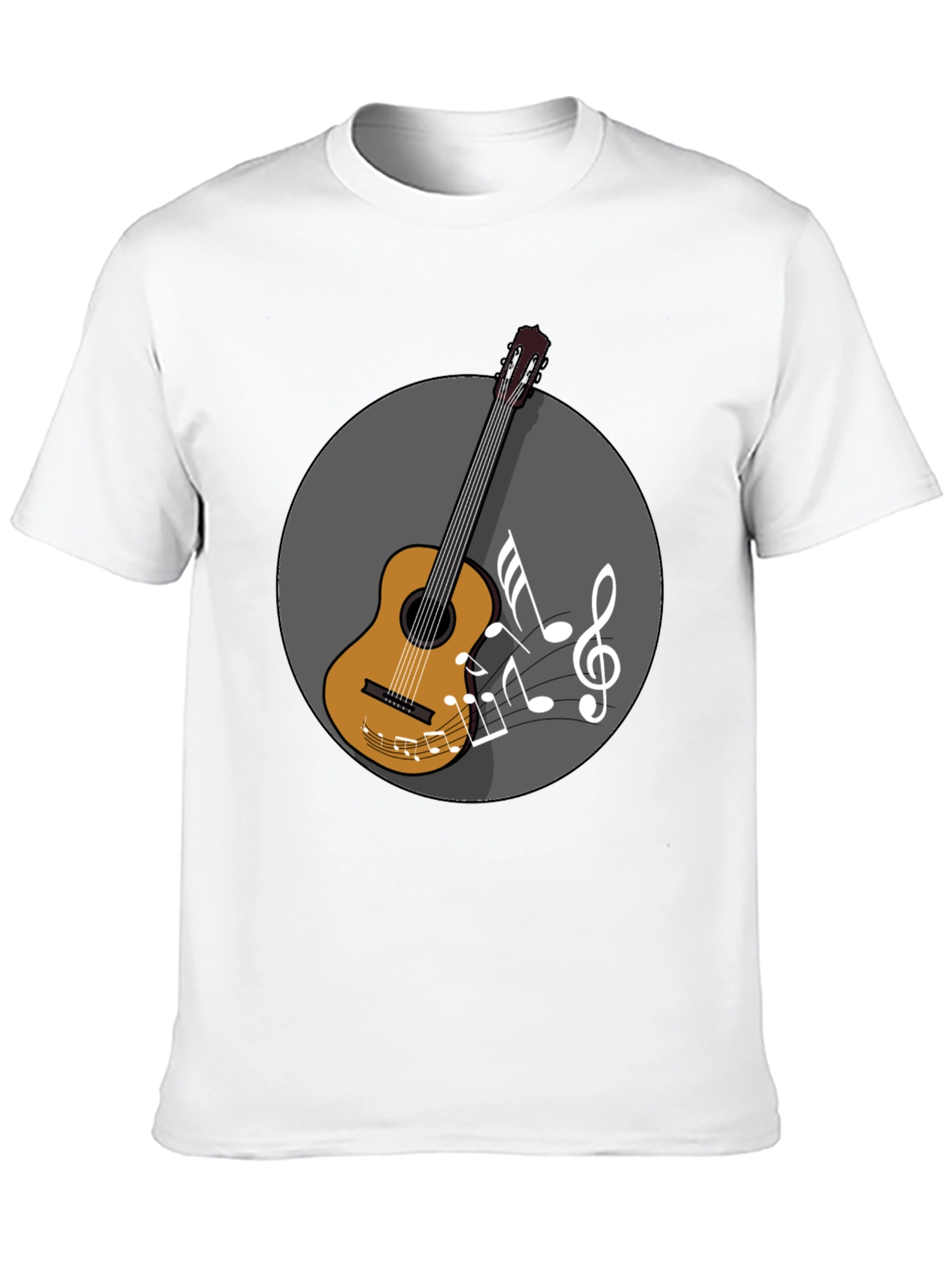 Guitar Music Graphic Tee - Musicians Black T-Shirt