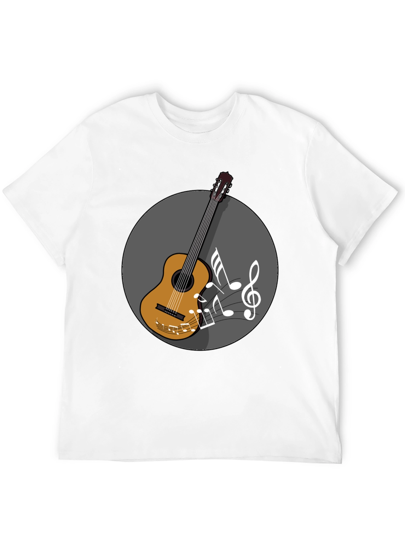 Guitar Music Graphic Tee - Musicians Black T-Shirt
