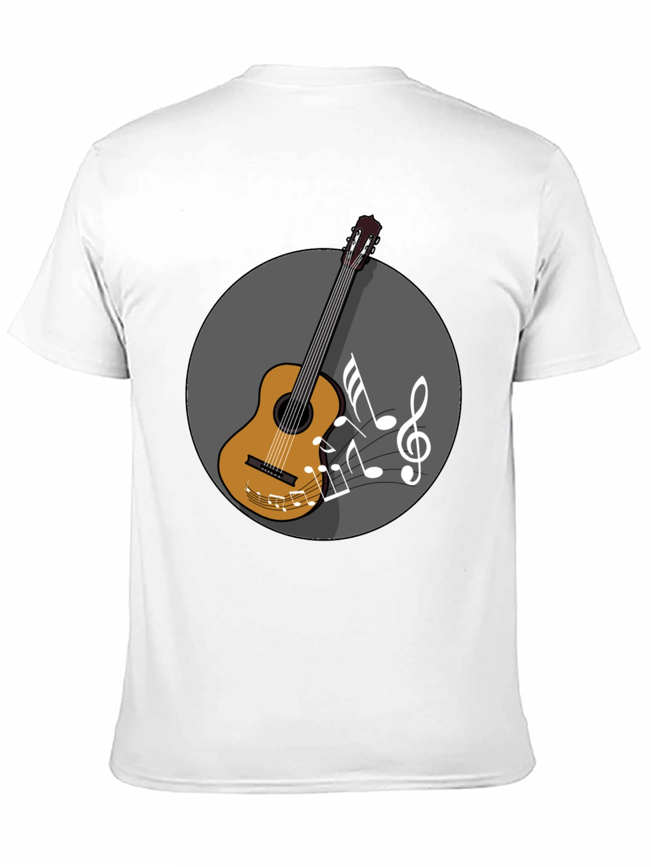 Guitar Music Graphic Tee - Musicians Black T-Shirt