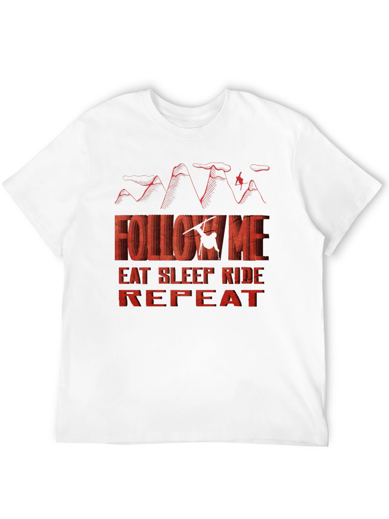 Follow Me Eat Sleep Ride Repeat - Graphic T-Shirt