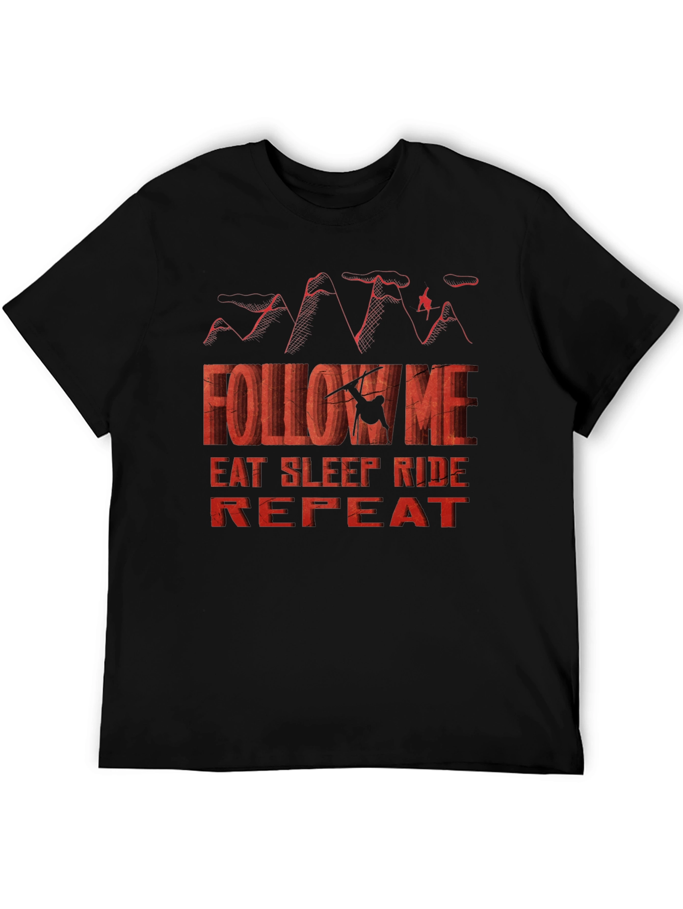 Follow Me Eat Sleep Ride Repeat - Graphic T-Shirt