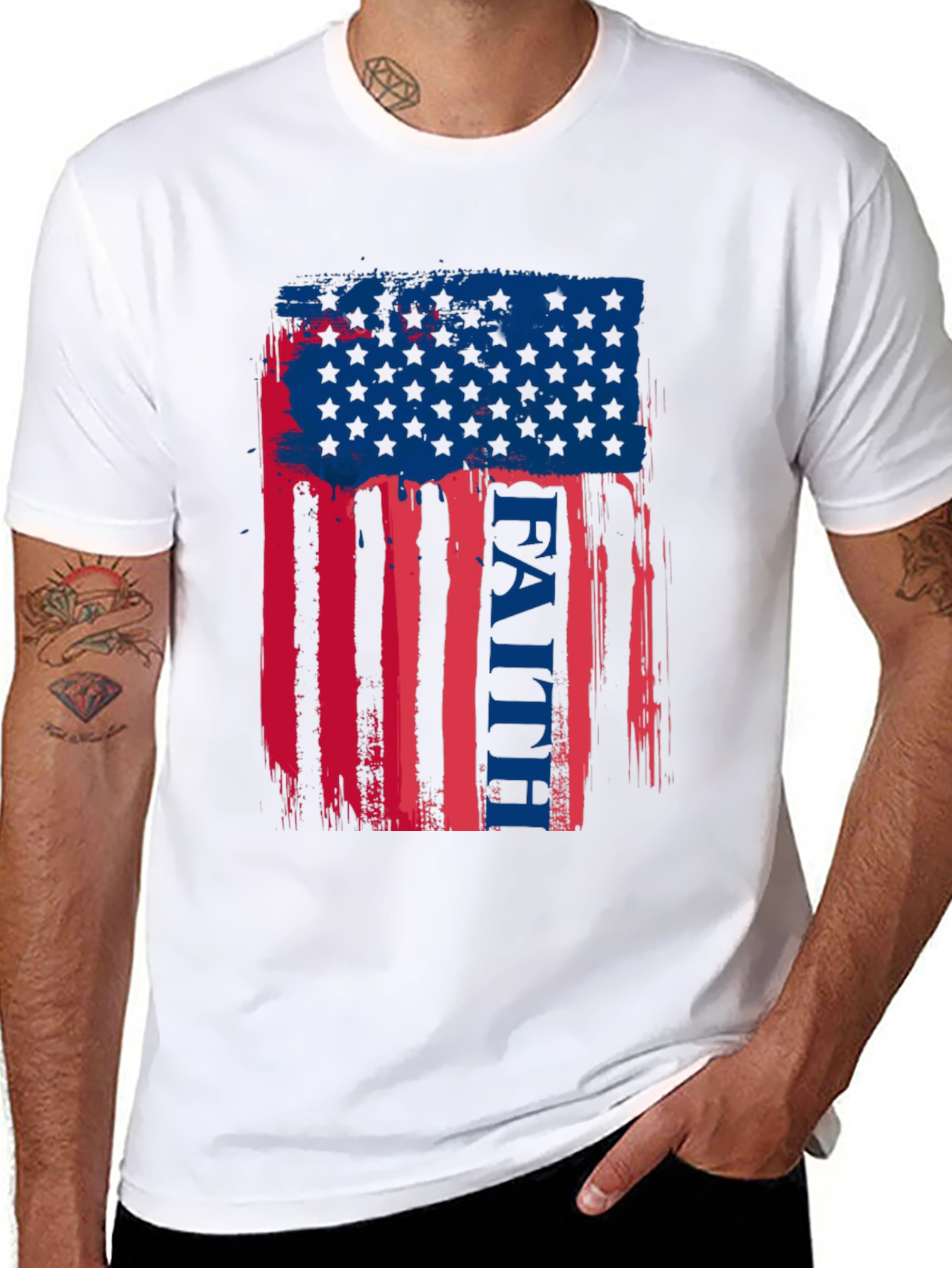 Faith American Flag Graphic T-Shirt