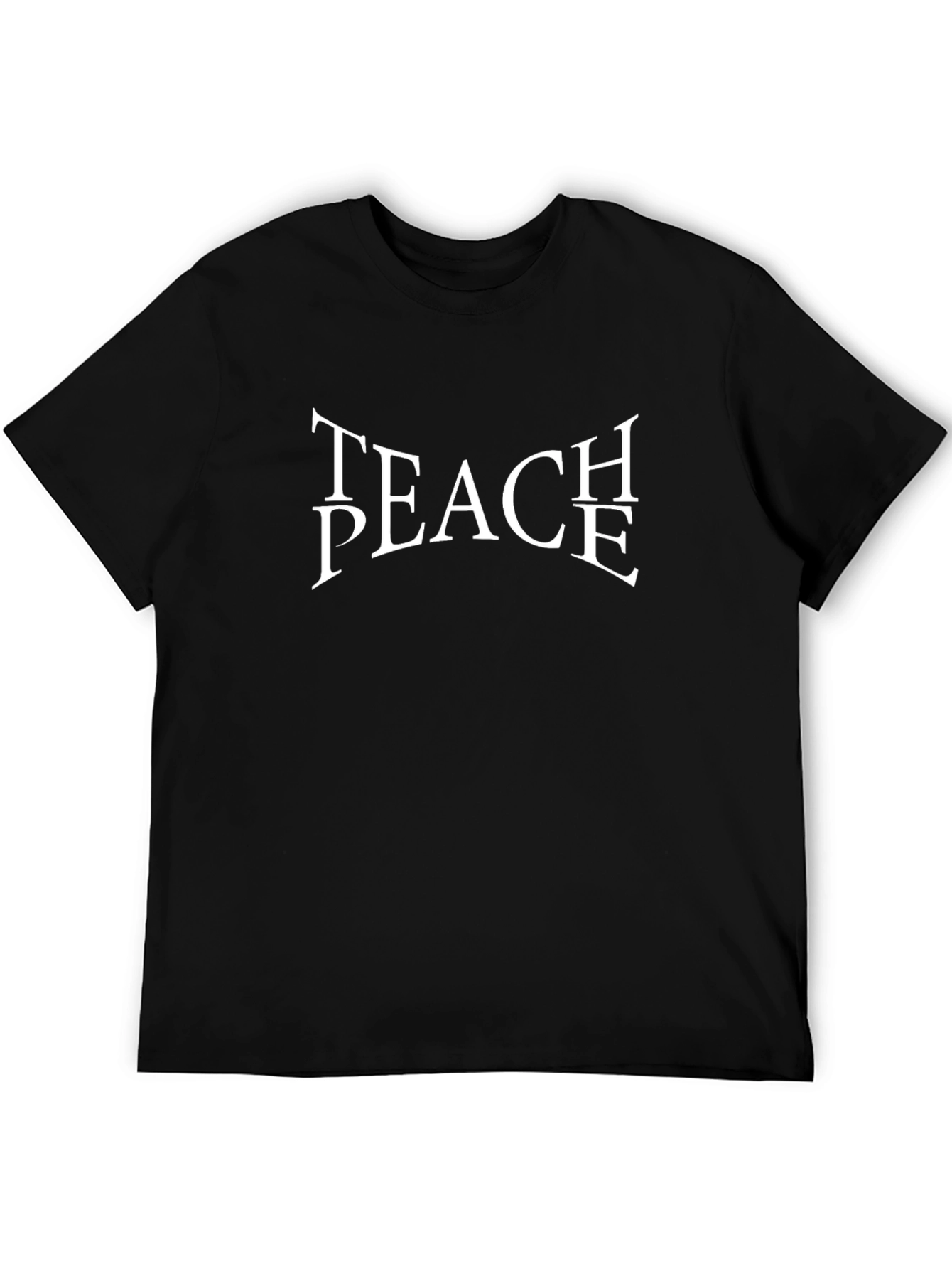 Teach Peace Graphic T-Shirt - Classic Black Tee