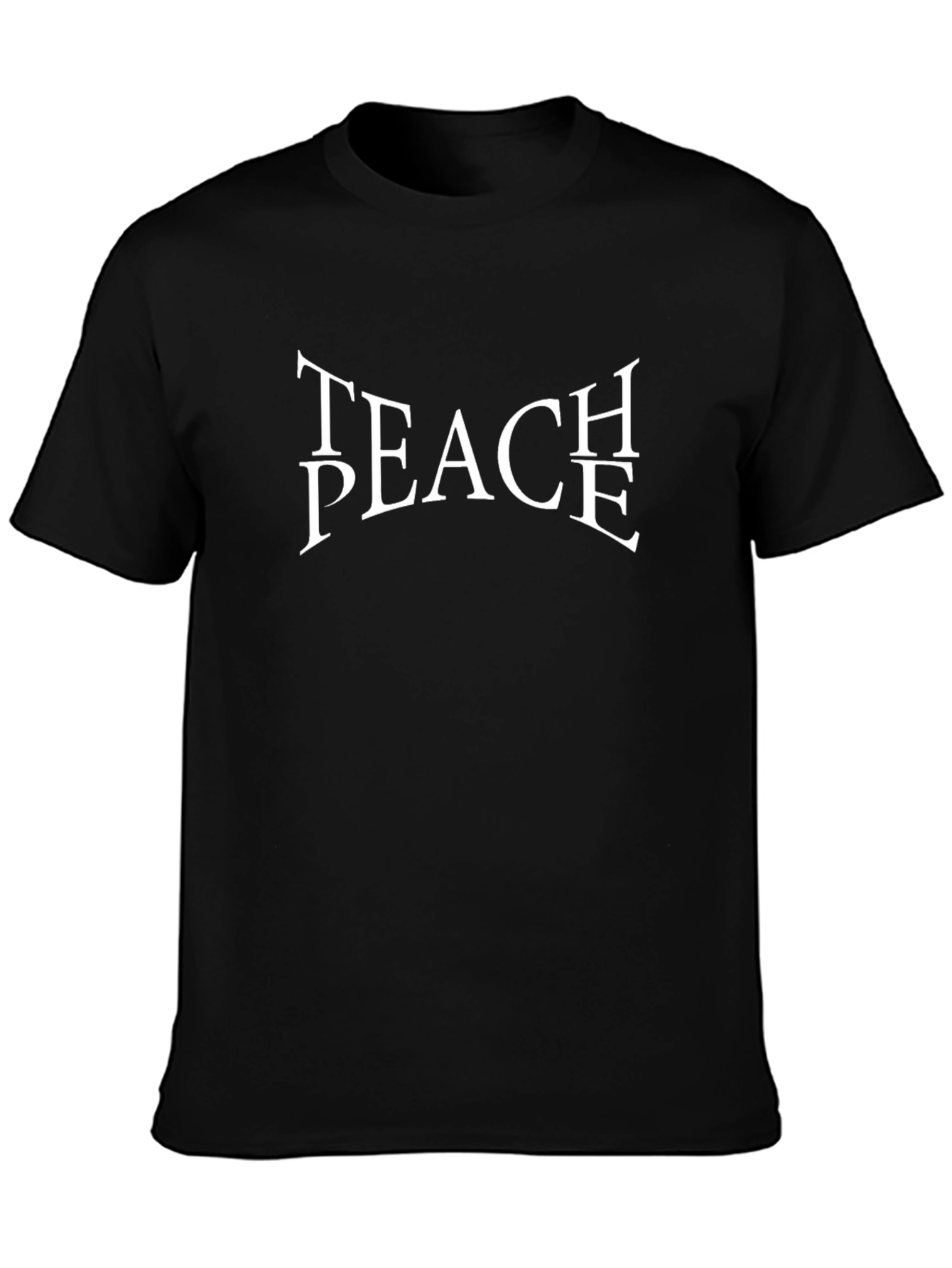 Teach Peace Graphic T-Shirt - Classic Black Tee