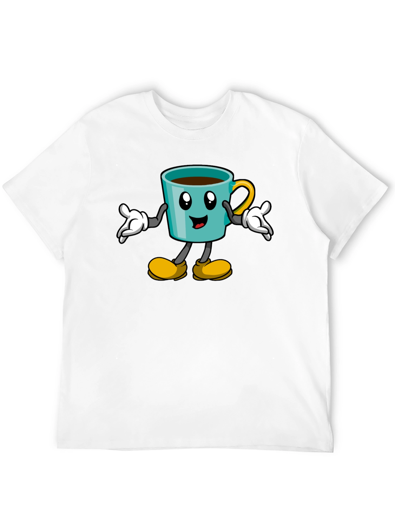 Cartoon Coffee Cup T-Shirt