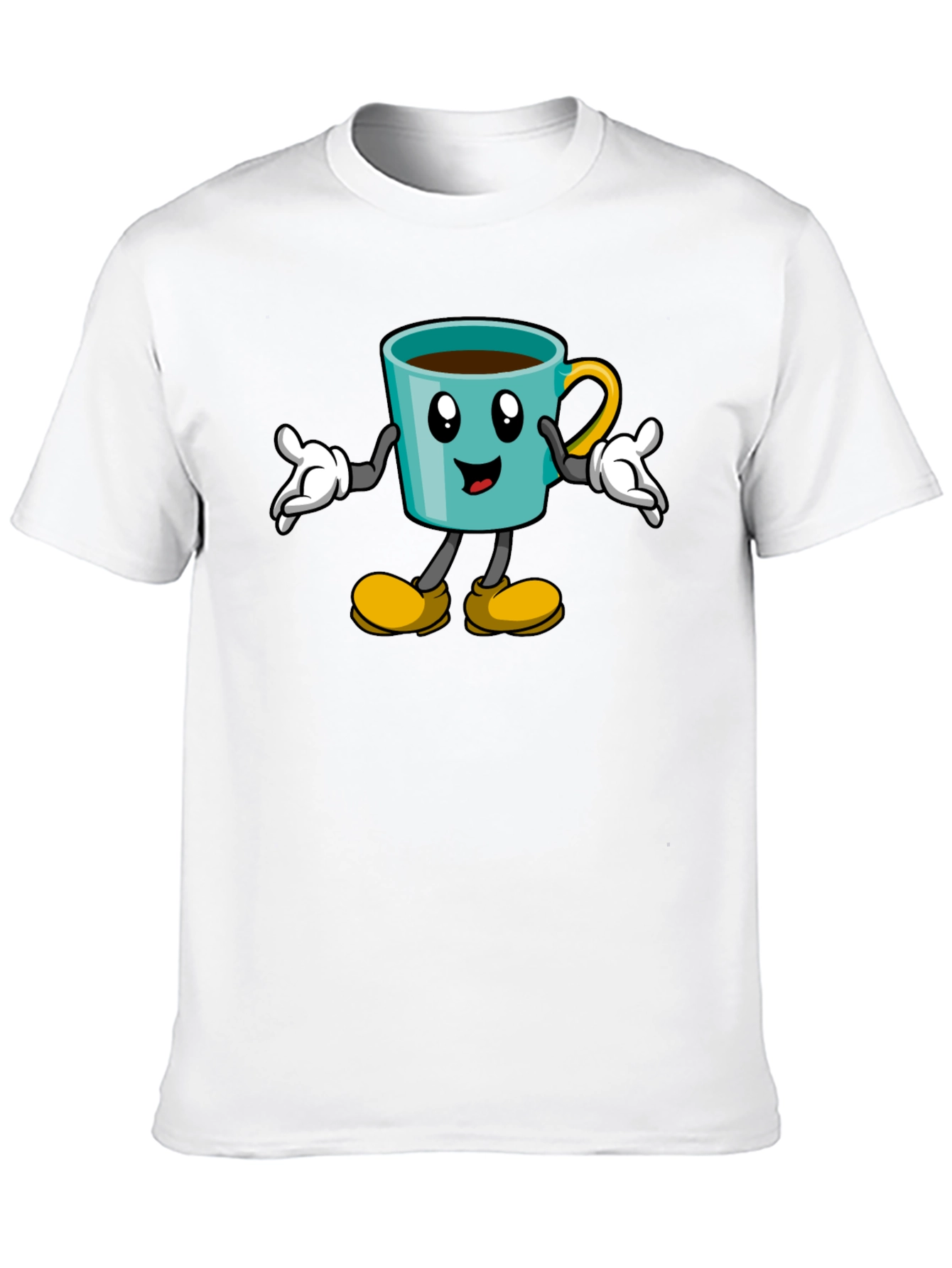 Cartoon Coffee Cup T-Shirt