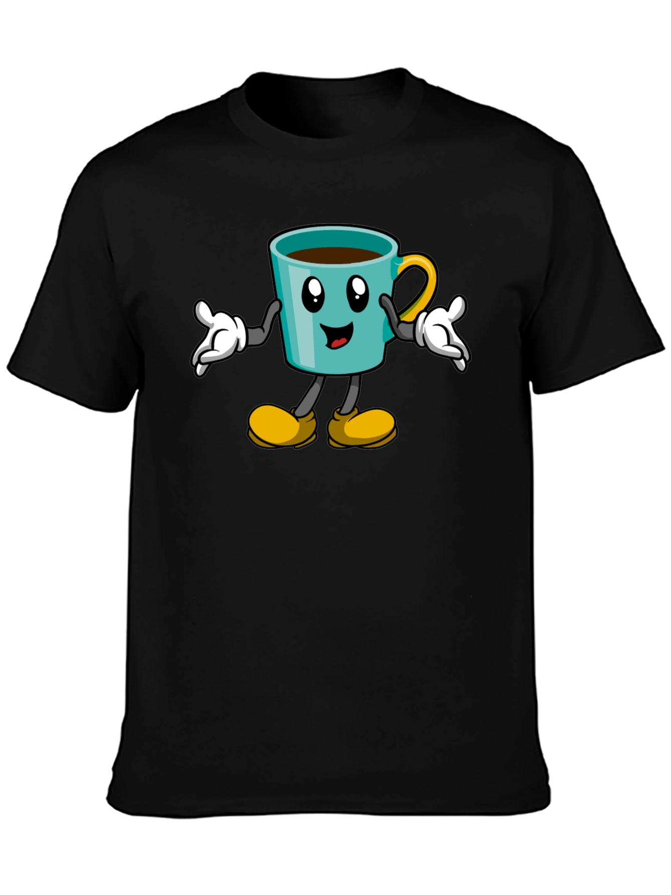 Cartoon Coffee Cup T-Shirt
