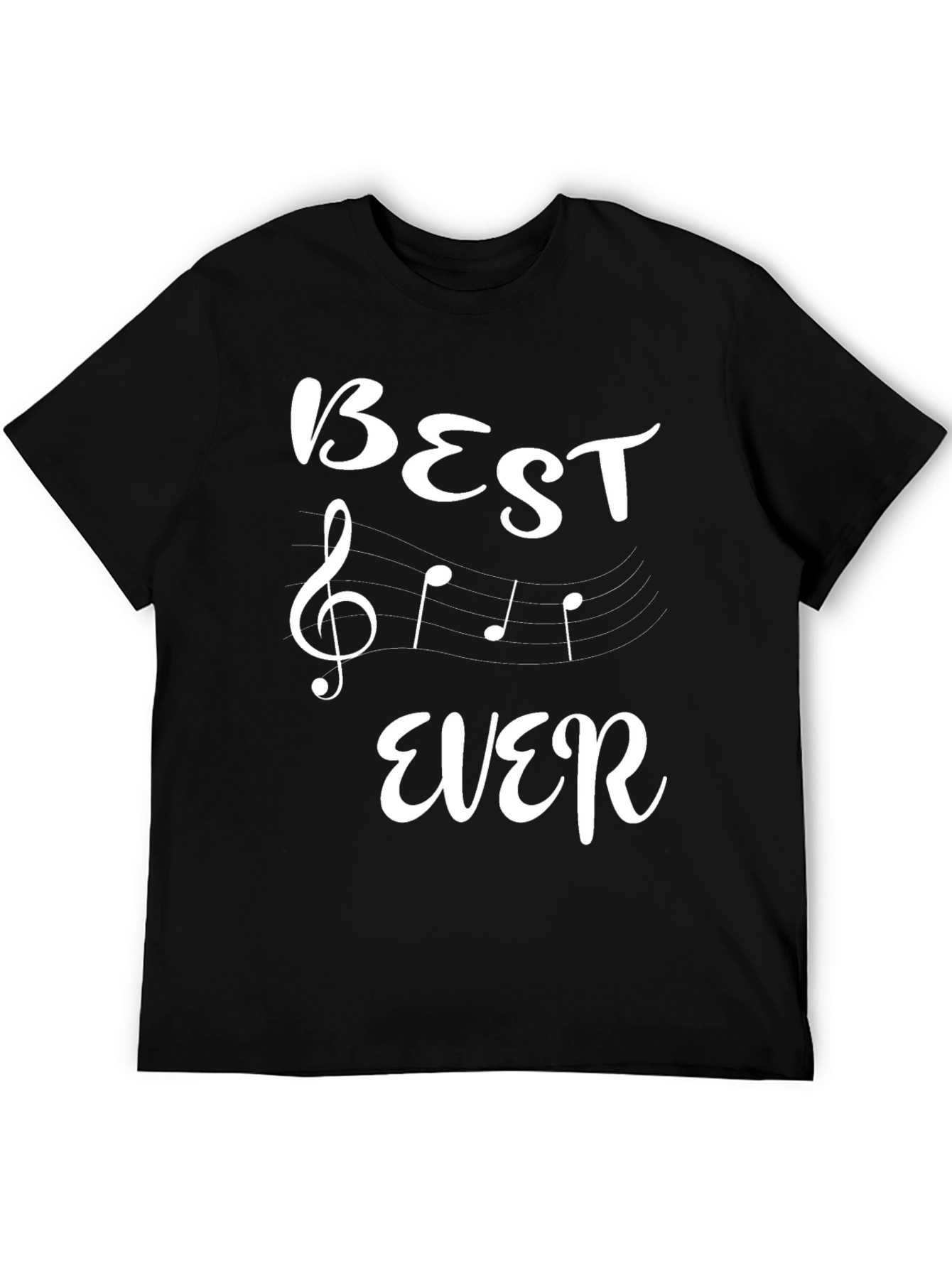 Best Ever Music Lover Black T-Shirt